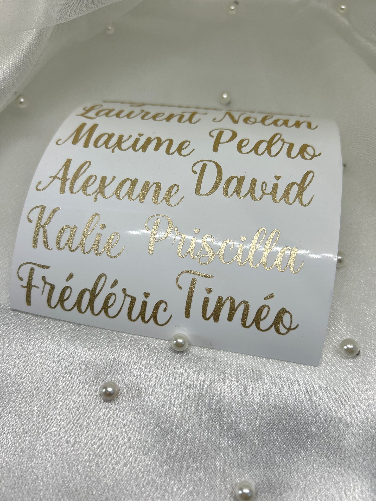 Stickers " Prénom Pailleté " - Des lettres qui brillent et qui durent.