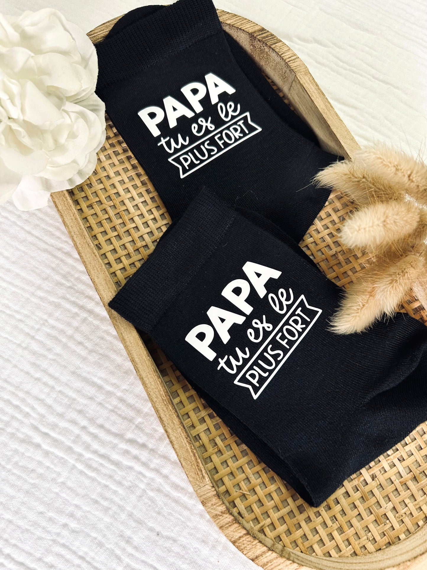 Chaussettes " SUPER PAPA " - Jusqu'au bout des orteils