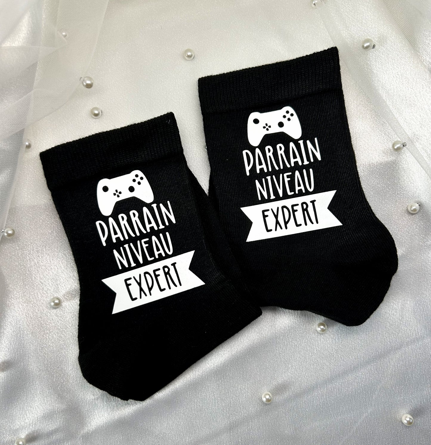Chaussettes " Super Parrain" - Un détail à enfiler pour un rôle à vie.