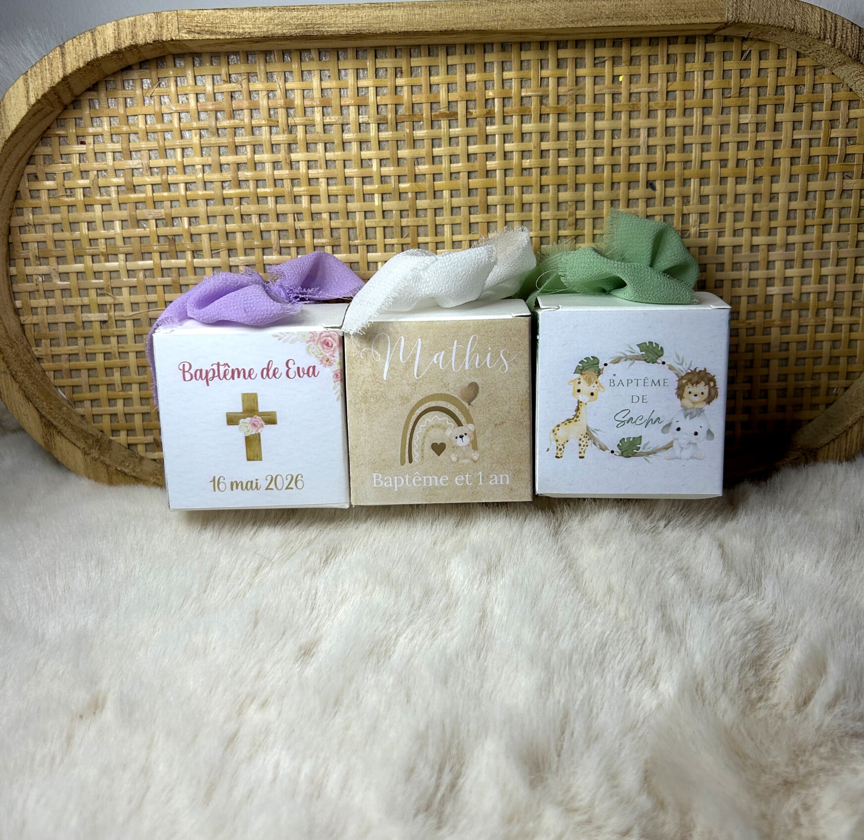 Boîte à dragées « Souvenir d’un doux baptême » - Parce que certains moments méritent d’être conservés avec tendresse.