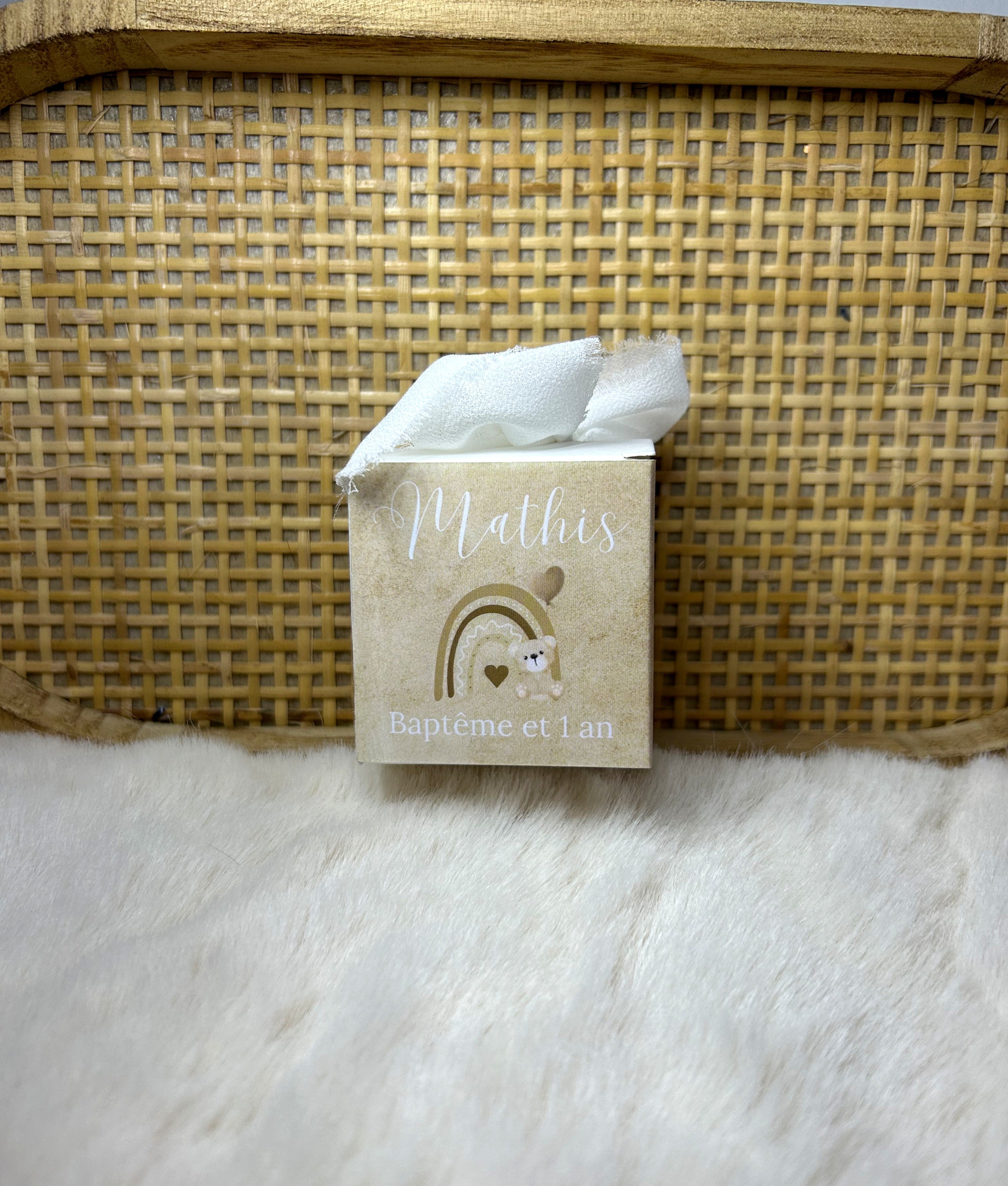 Boîte à dragées « Souvenir d’un doux baptême » - Parce que certains moments méritent d’être conservés avec tendresse.