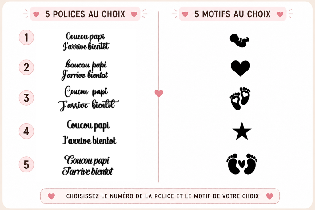 Chaussettes « Message d’annonce » - Un détail tout doux pour annoncer un bonheur à venir.