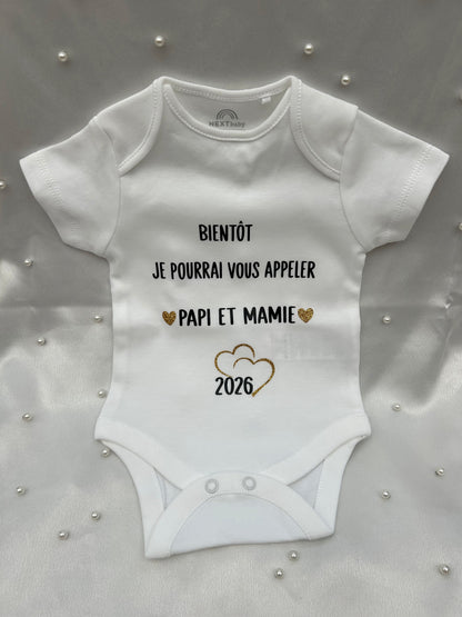 Body annonce grossesse - Quand bébé à tant à dire