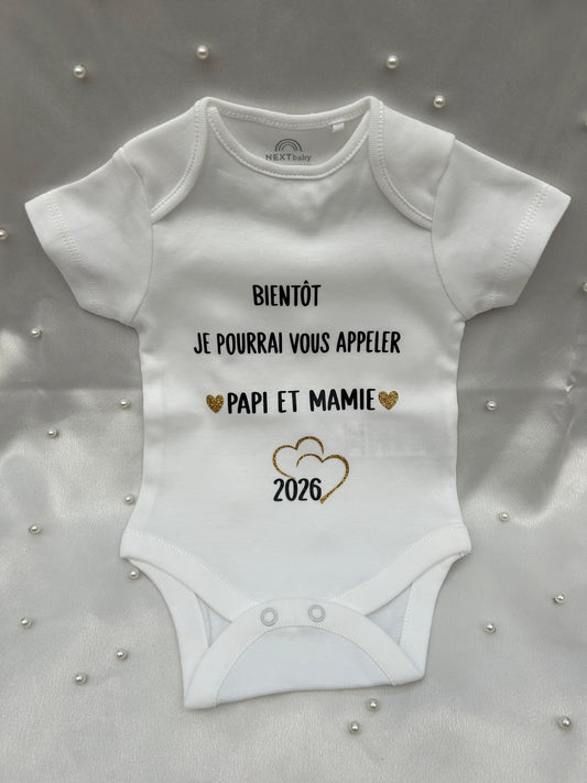 Body annonce grossesse - Quand bébé à tant à dire