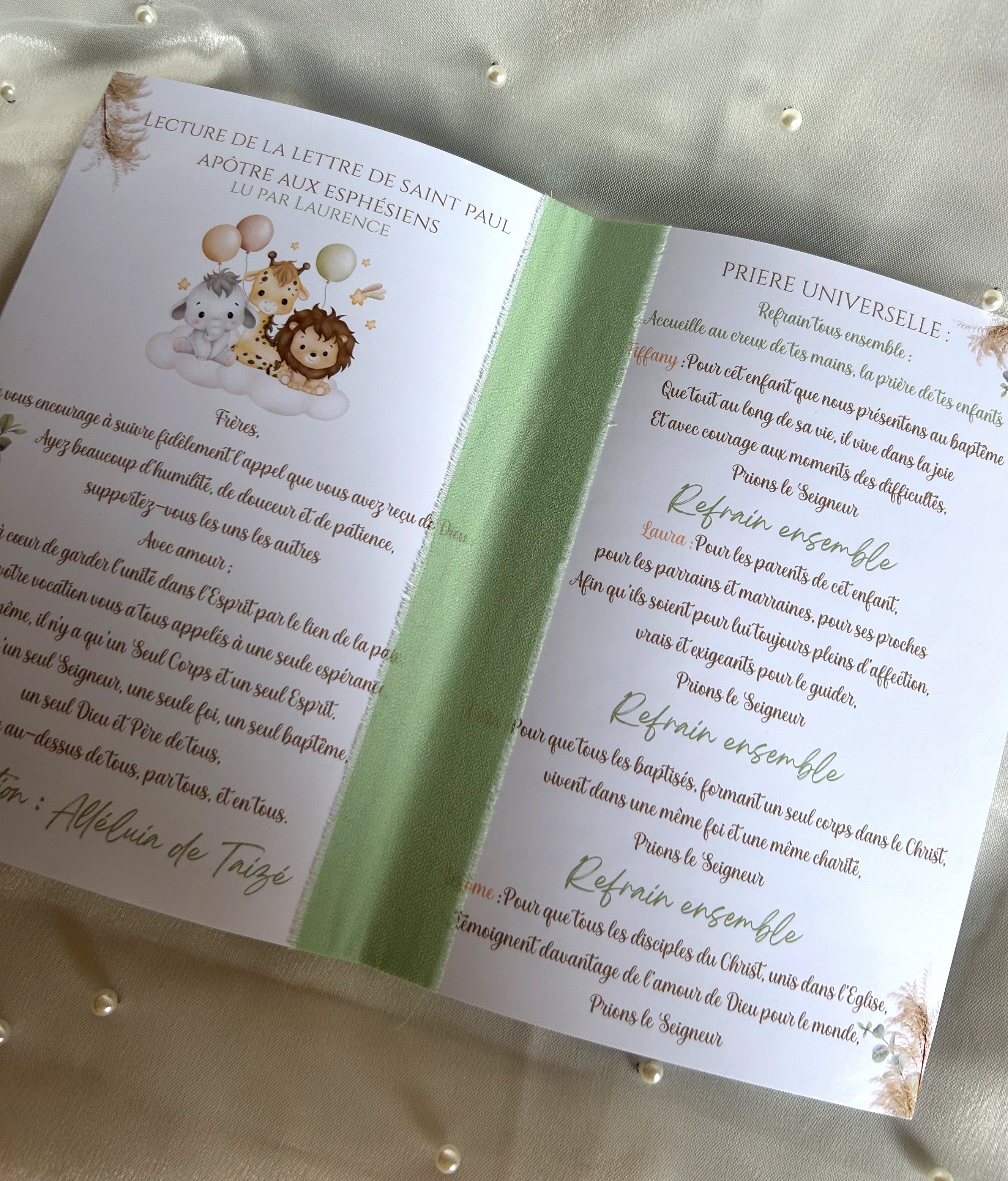 Livret de cérémonie « Balade Champêtre » - Une page après l'autre, l'histoire d'un moment précieux