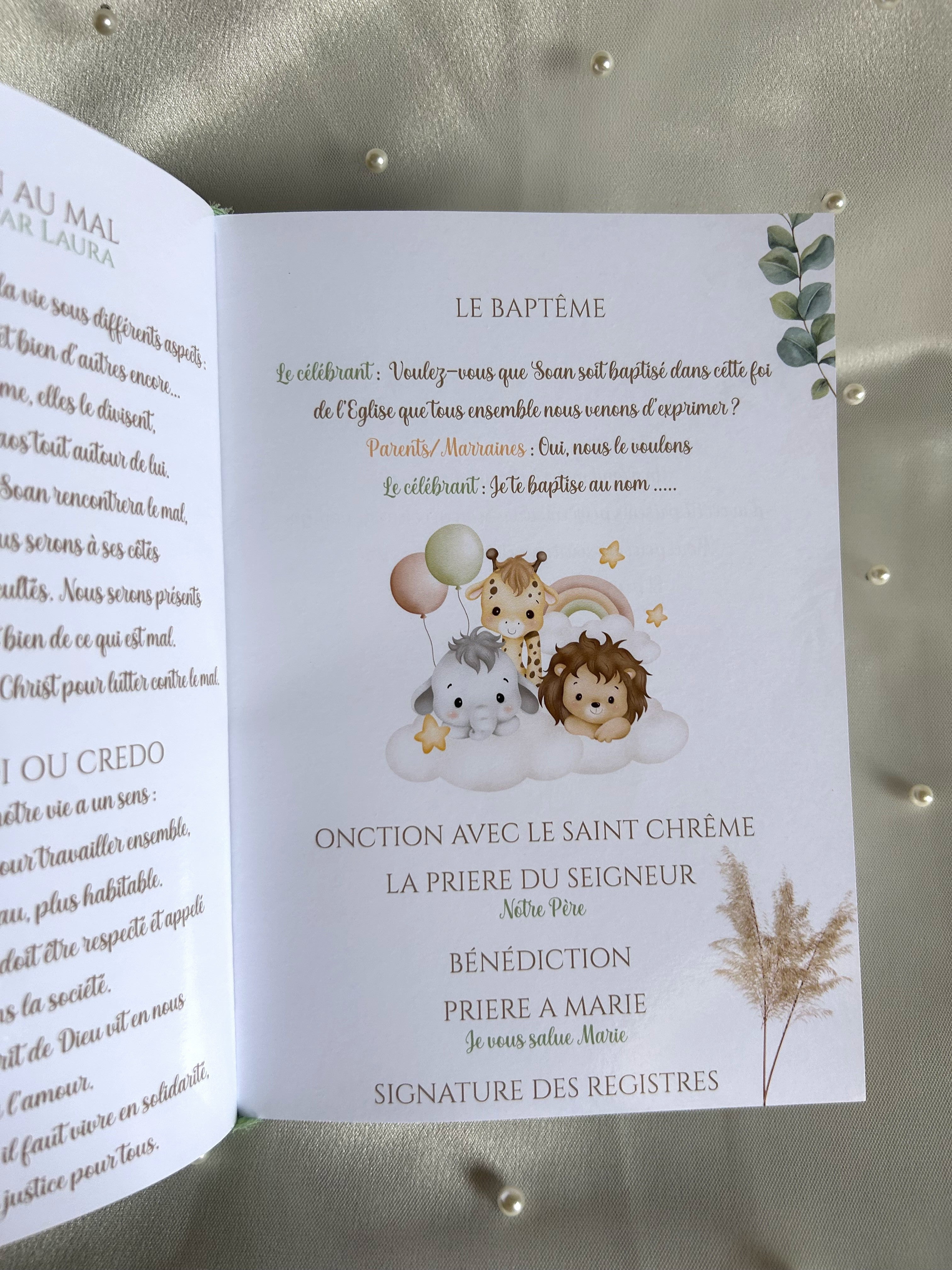 Livret de cérémonie « Balade Champêtre » - Une page après l'autre, l'histoire d'un moment précieux