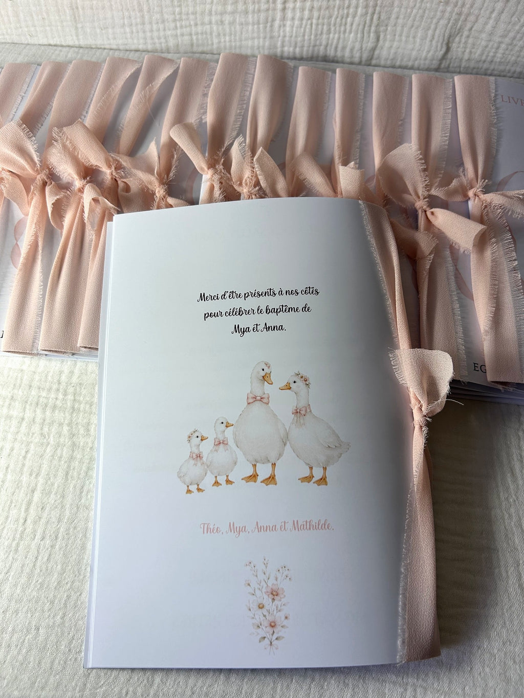 Livret de cérémonie « Douce Envolée » - Un écrin de douceur pour célébrer les premiers pas de votre enfant sur son chemin de foi.