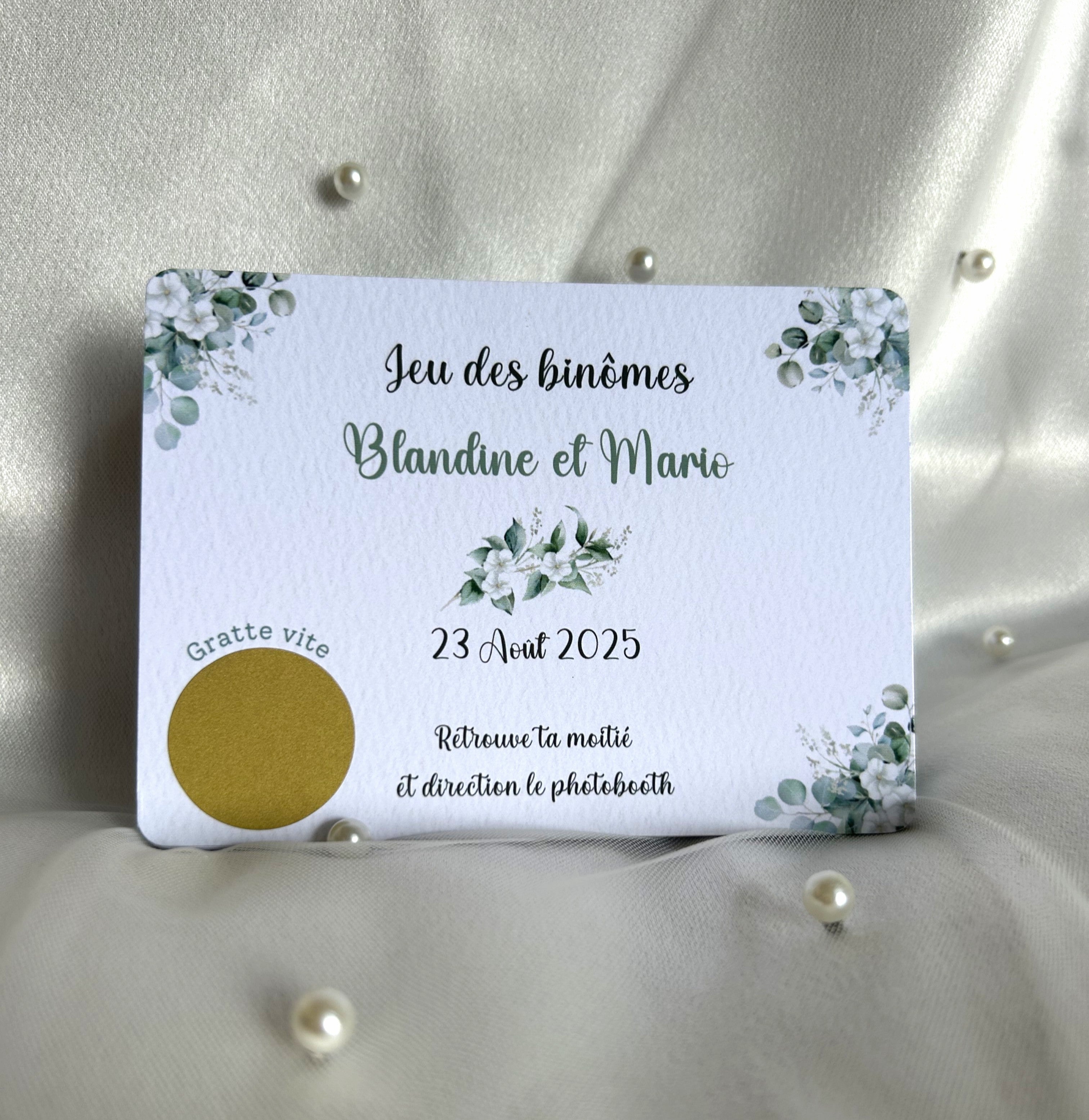 Jeu des binômes «Le duo mystère » - Moment d'échange et de convivialité