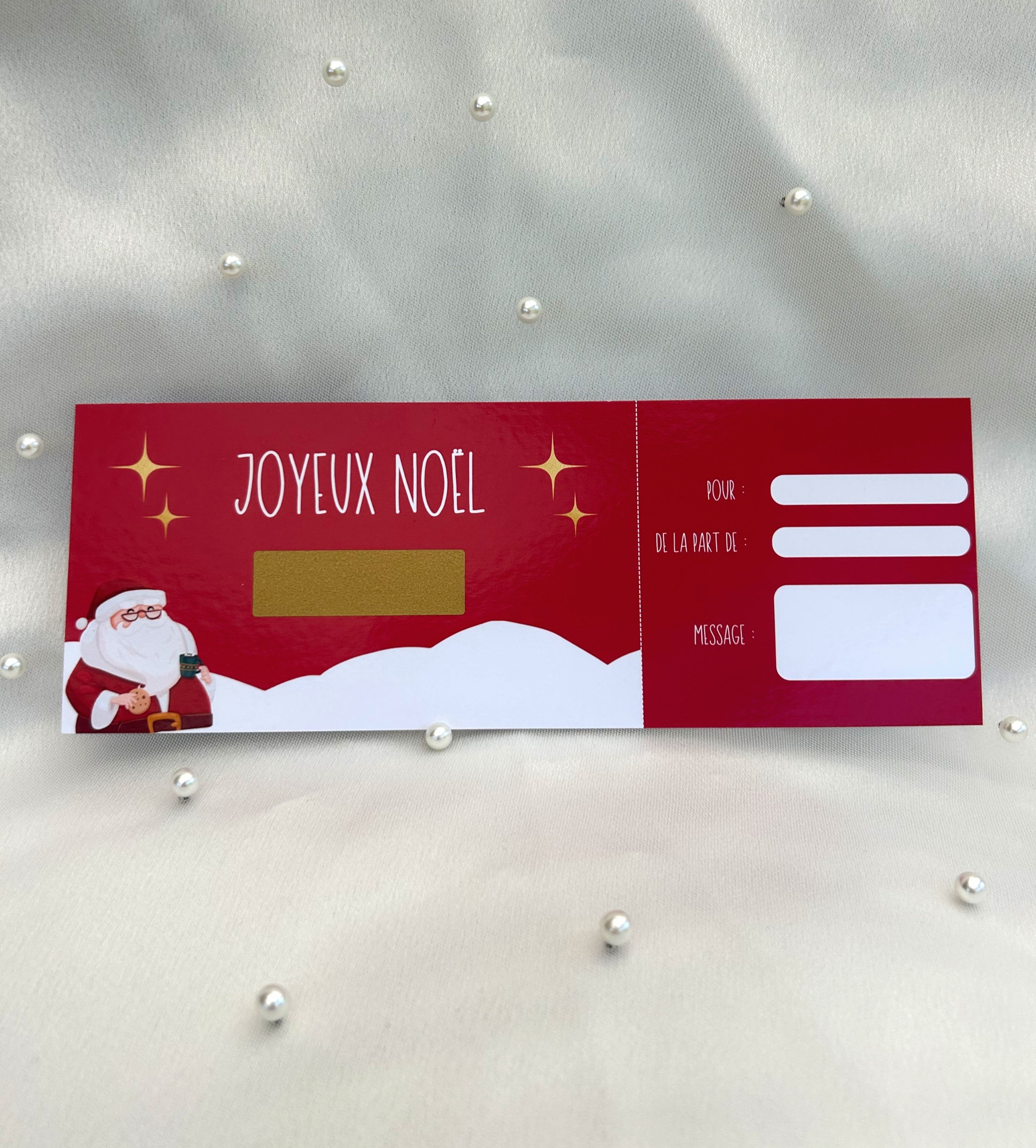 Cartes à gratter spécial Noël