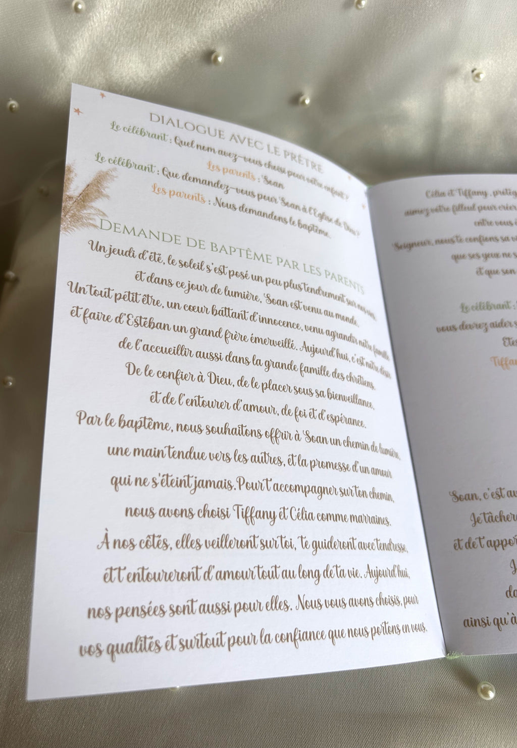 Livret de cérémonie « Balade Champêtre » - Une page après l'autre, l'histoire d'un moment précieux