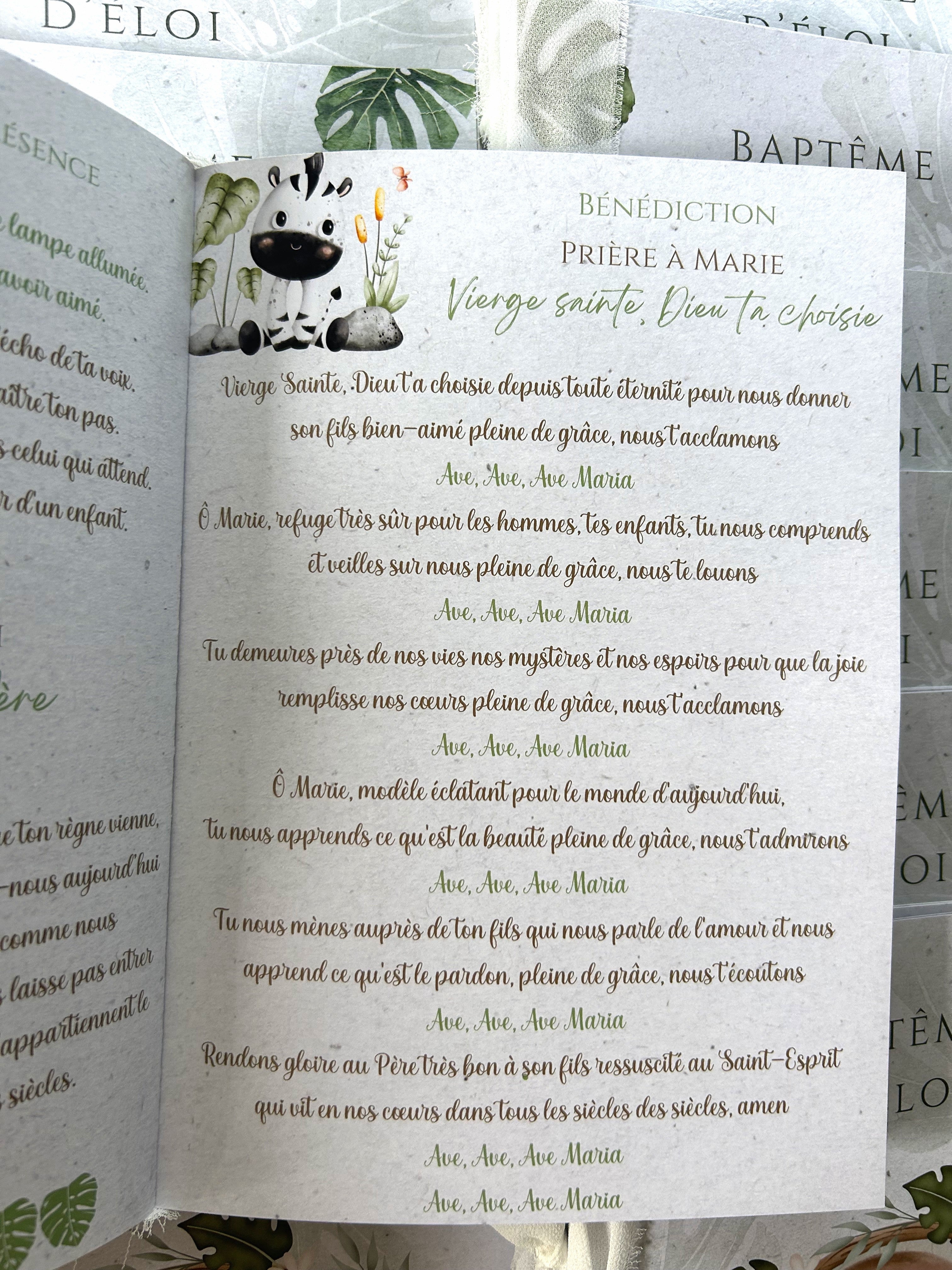 Livret de cérémonie " Eveil sauvage " - Un doux souffle d'aventure pour un moment sacré.