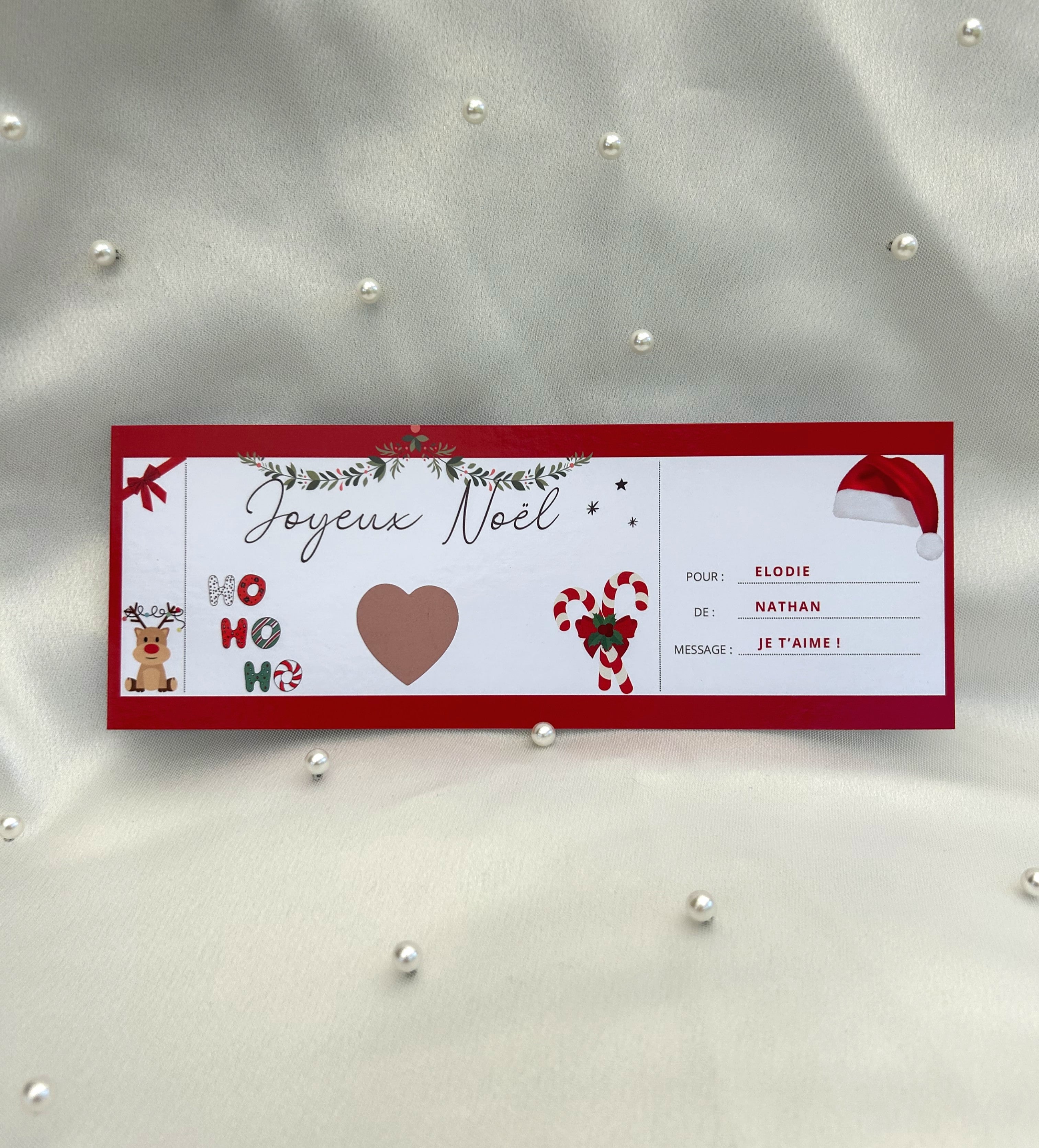 Cartes à gratter spécial Noël