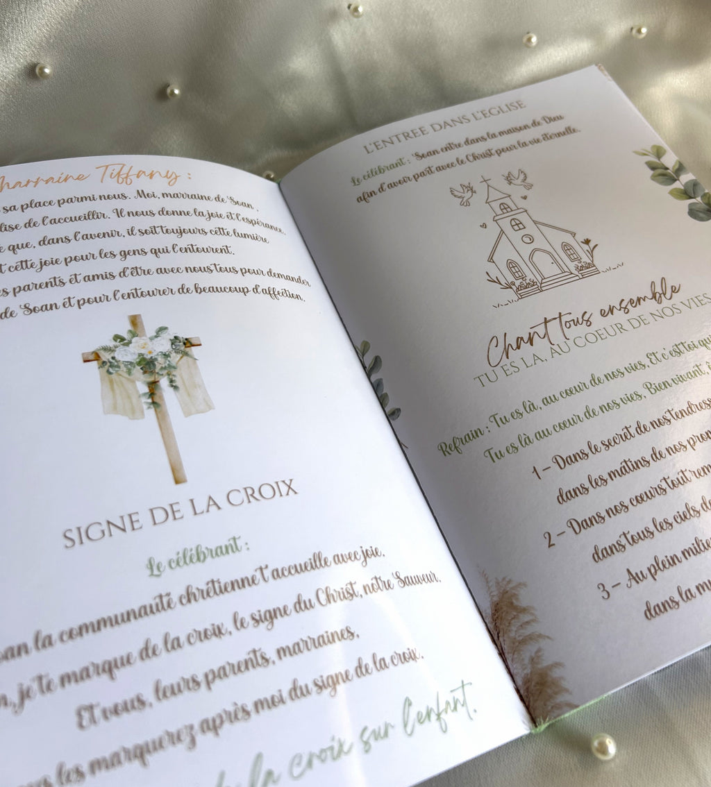 Livret de cérémonie « Balade Champêtre » - Une page après l'autre, l'histoire d'un moment précieux