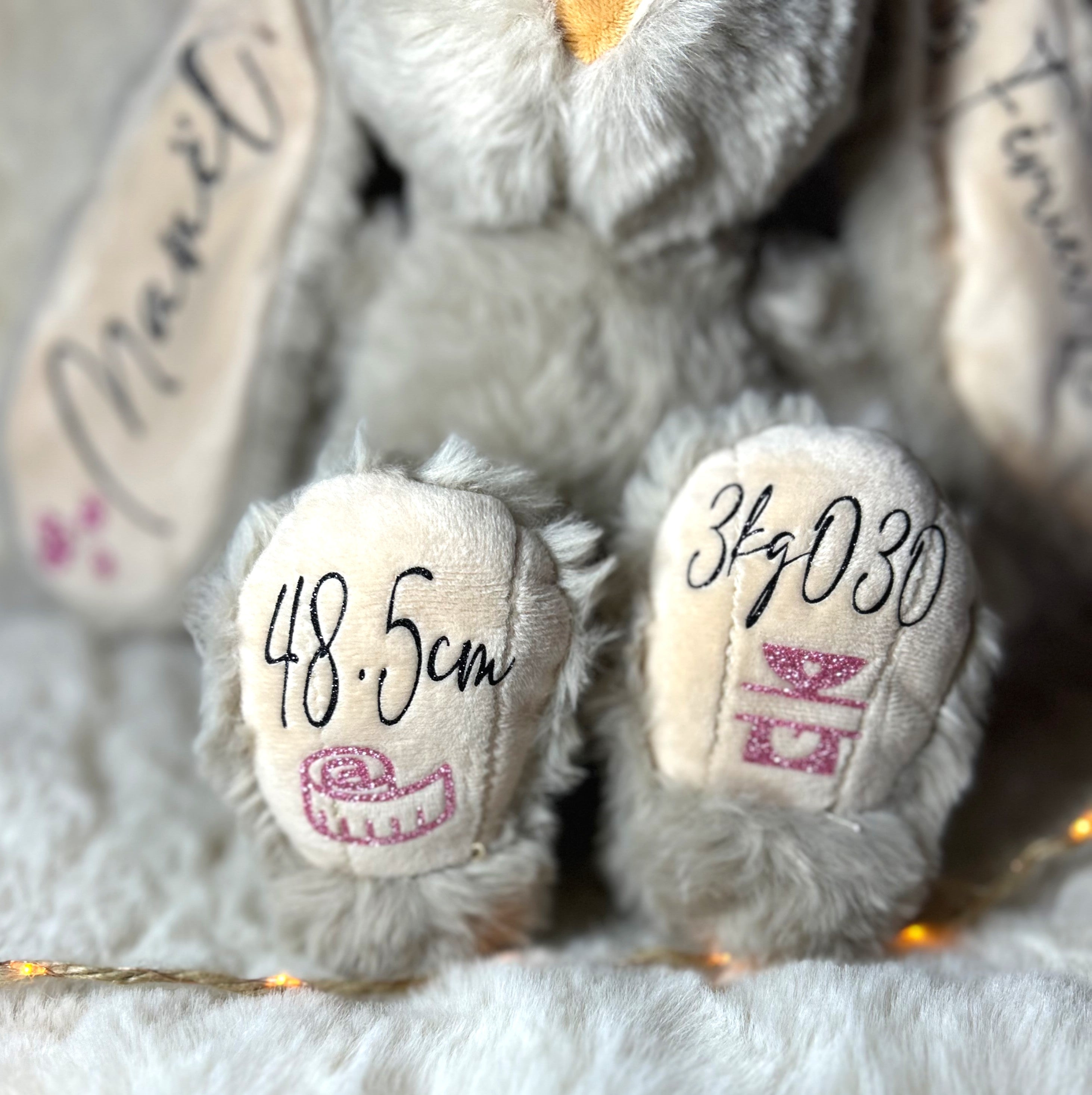 Peluche naissance « Mon premier lapin »