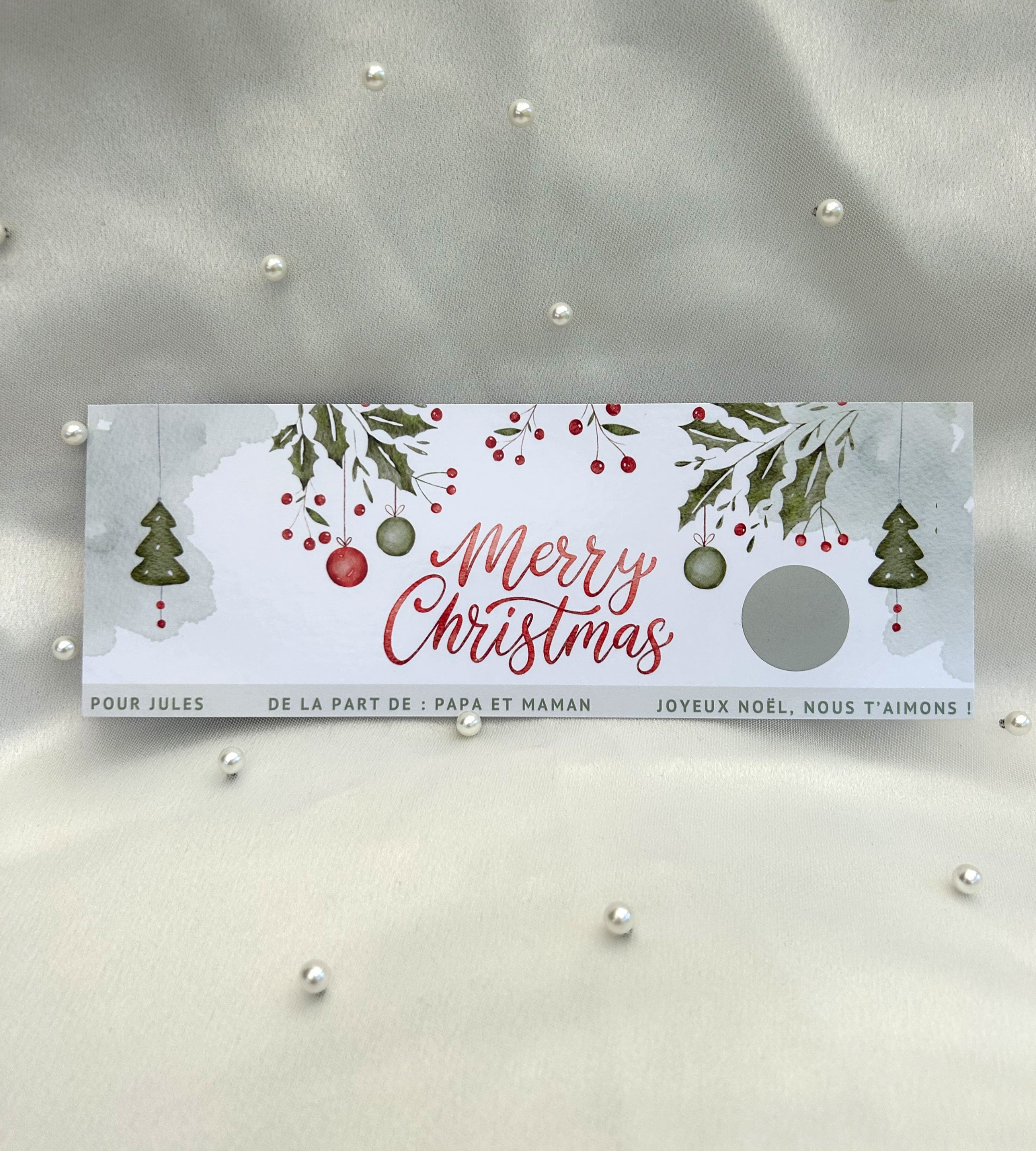 Cartes à gratter spécial Noël