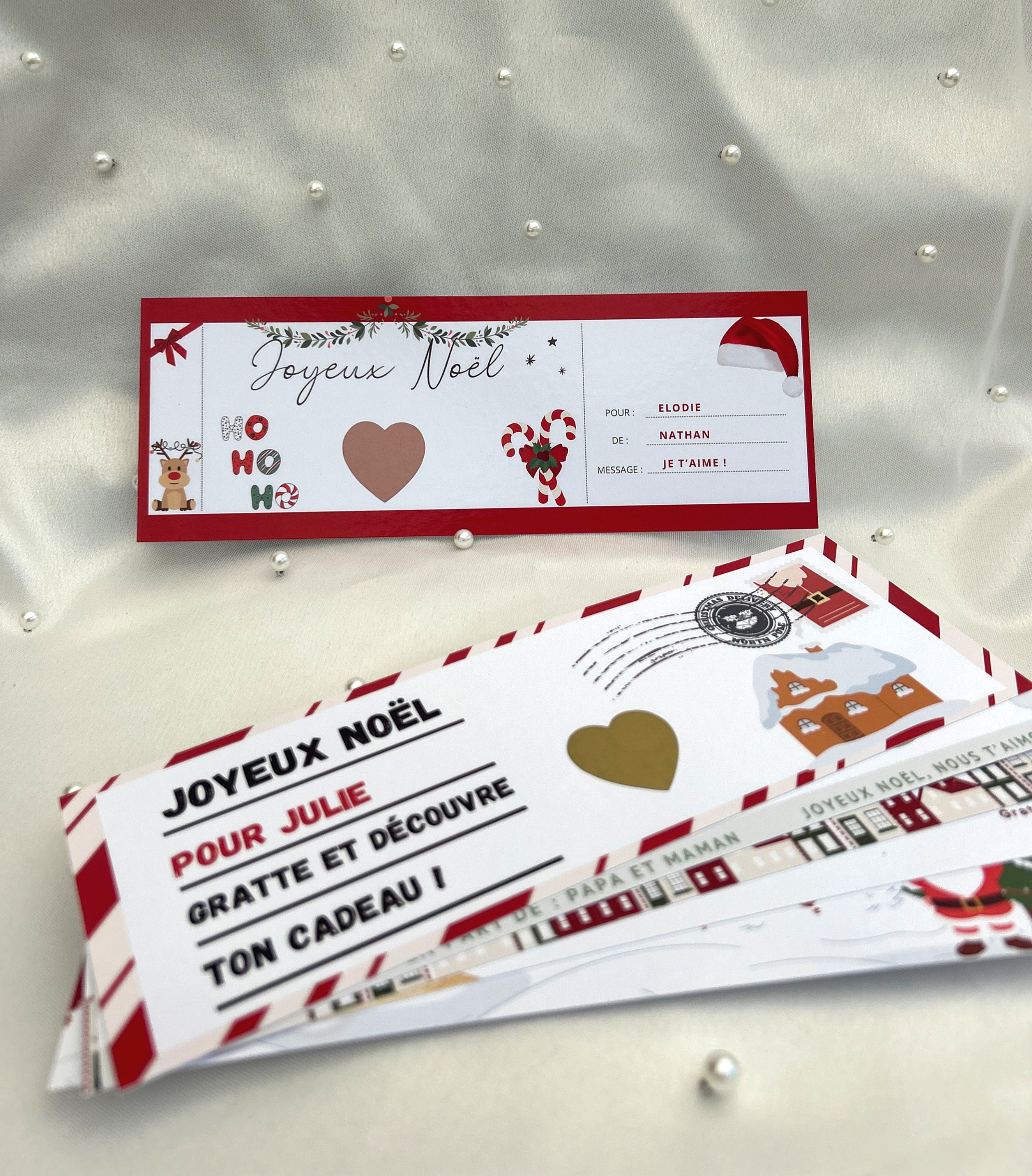 Cartes à gratter spécial Noël