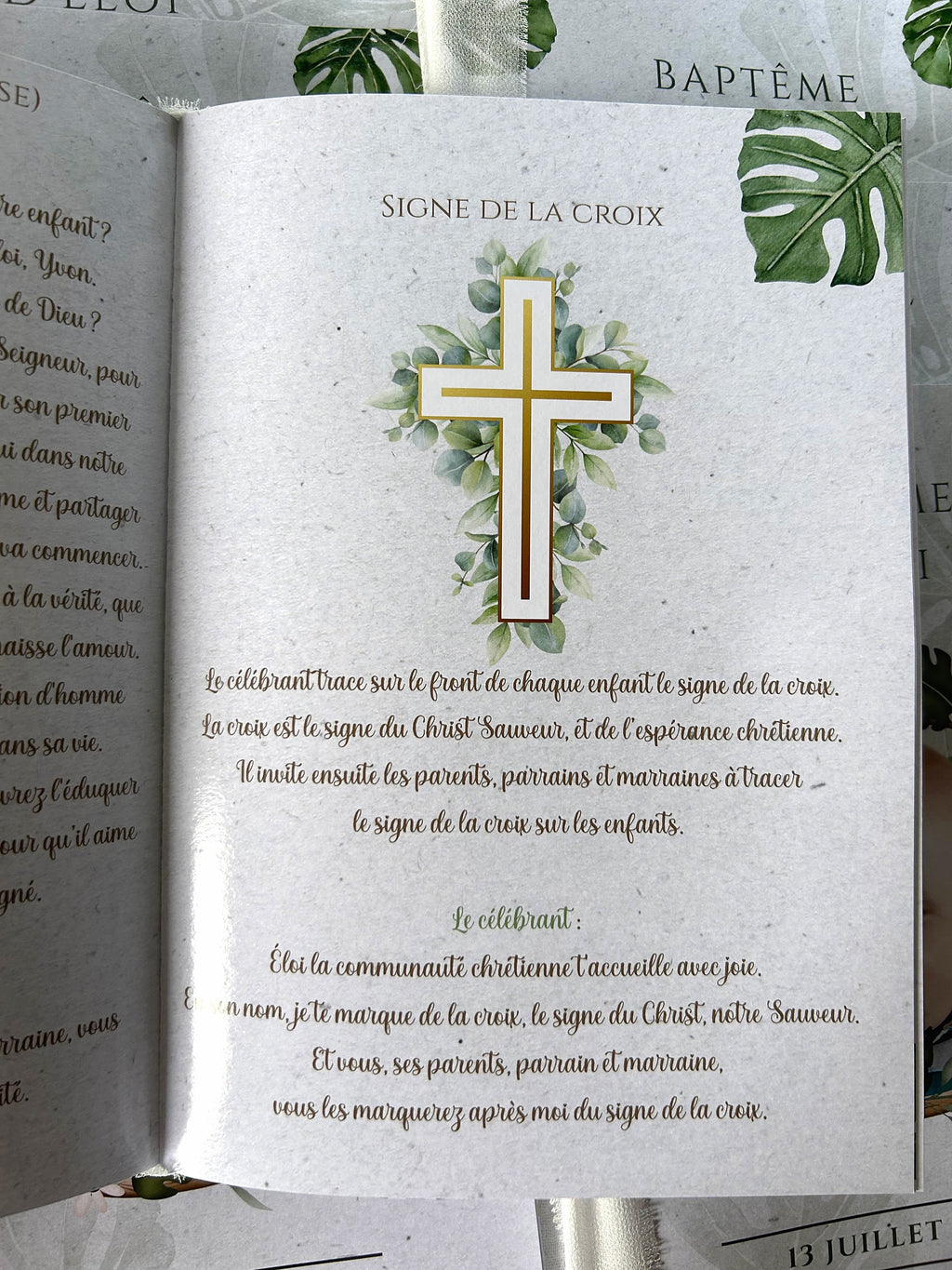 Livret de cérémonie " Eveil sauvage " - Un doux souffle d'aventure pour un moment sacré.