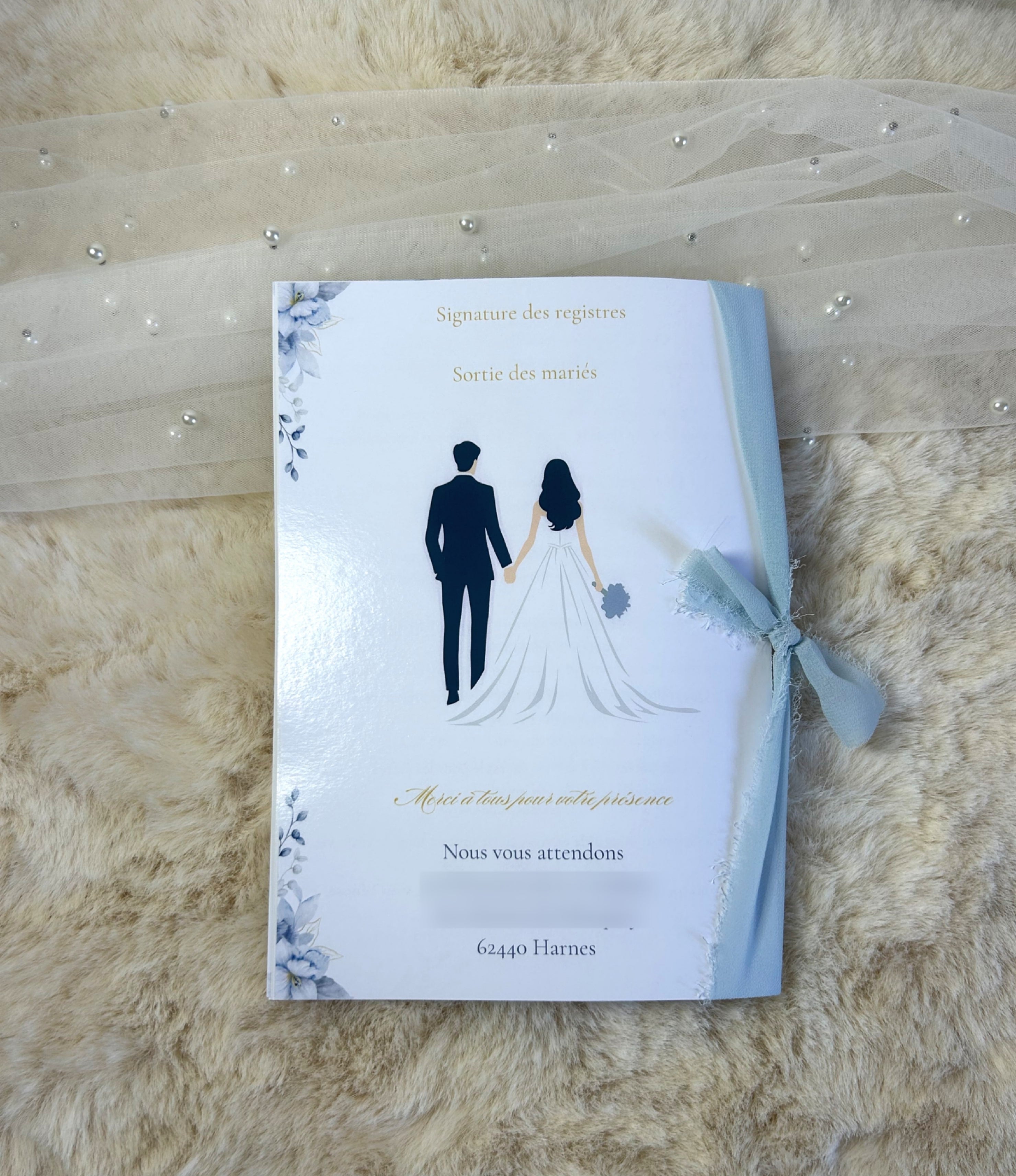 Livret de cérémonie « Douce Harmonie » - Le détail raffiné qui accompagne votre cérémonie avec élégance et poésie