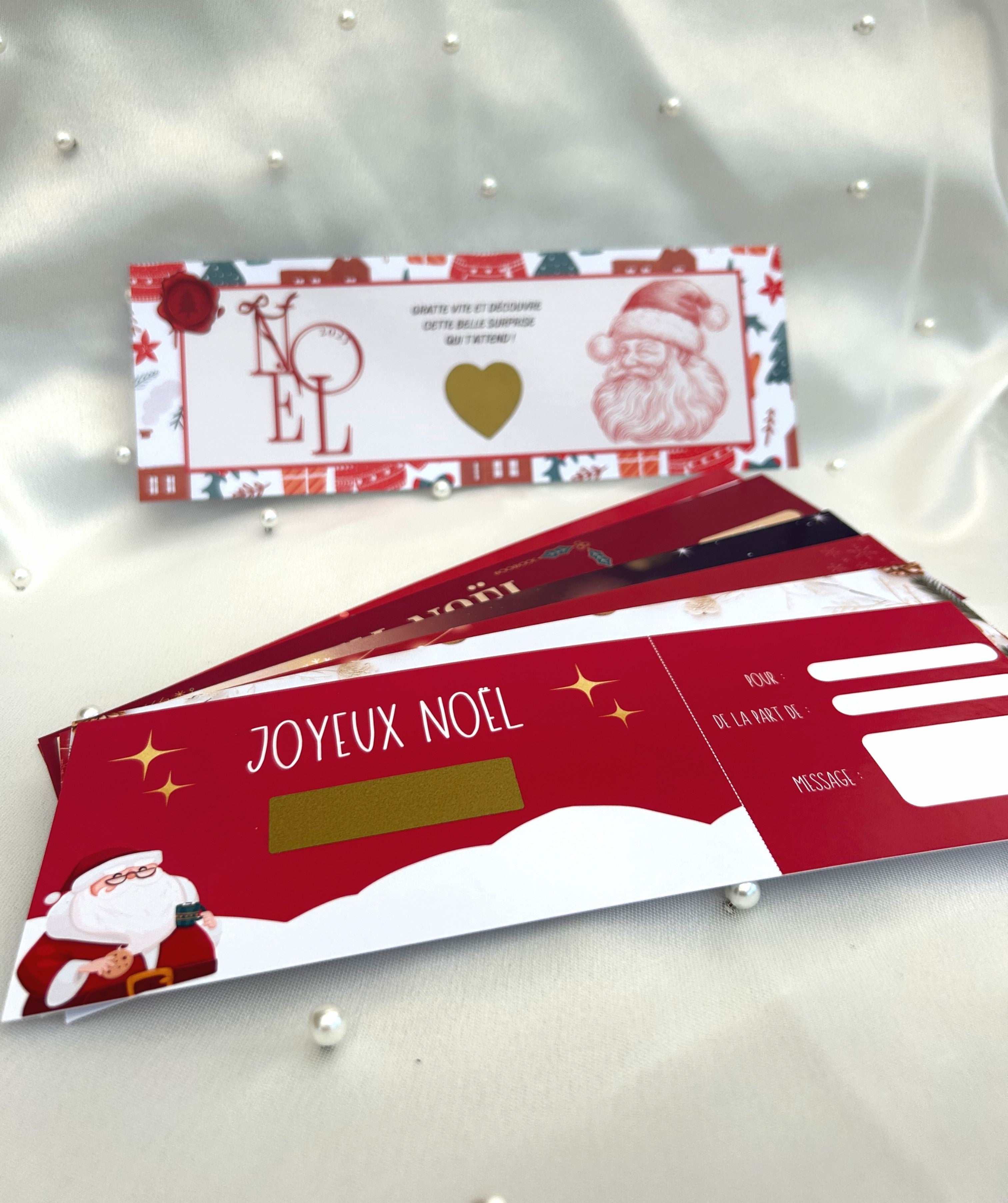 Cartes à gratter spécial Noël