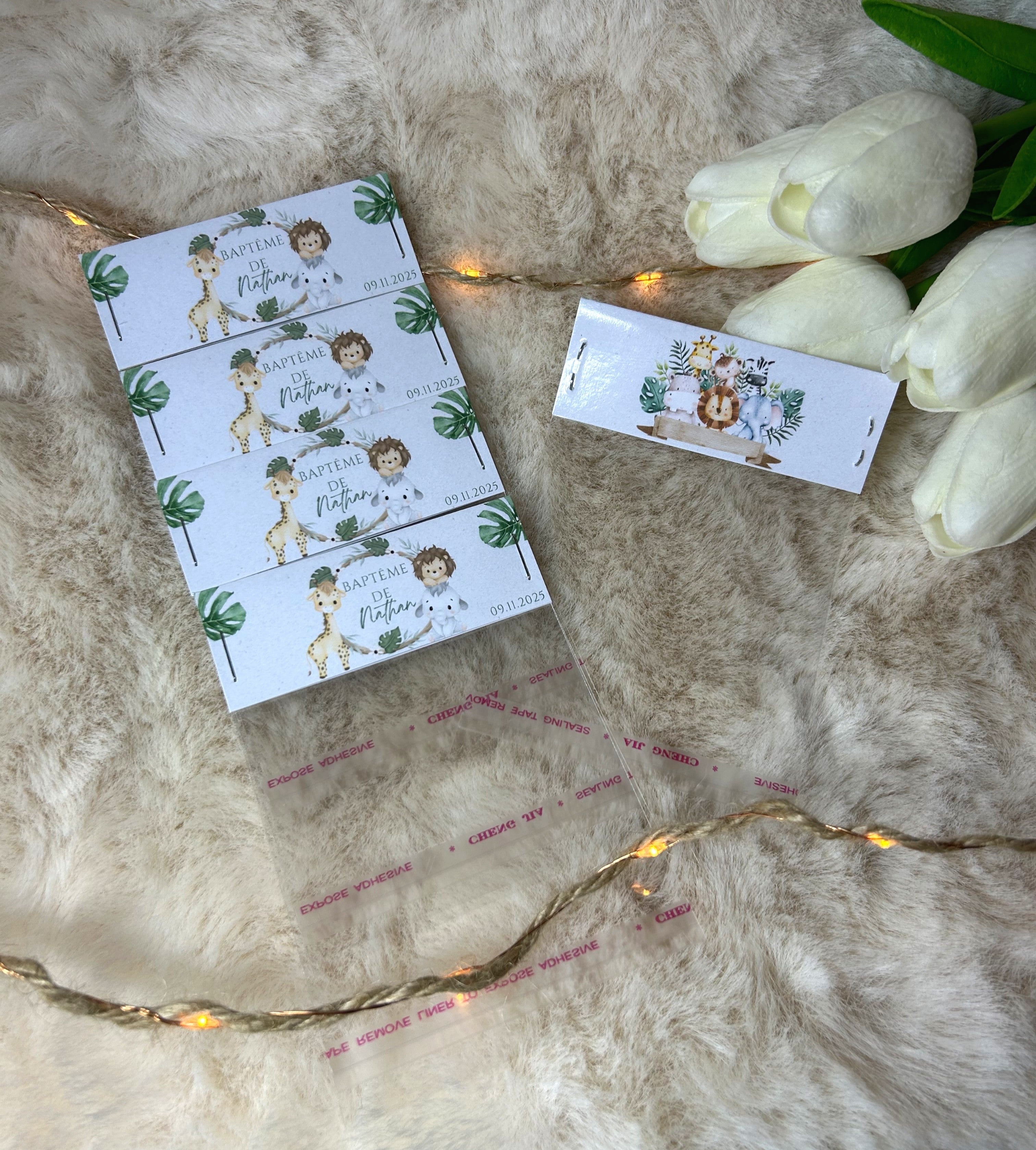 Sac à confiseries « Aventure au cœur de la jungle » - Une touche sauvage et pleine de tendresse