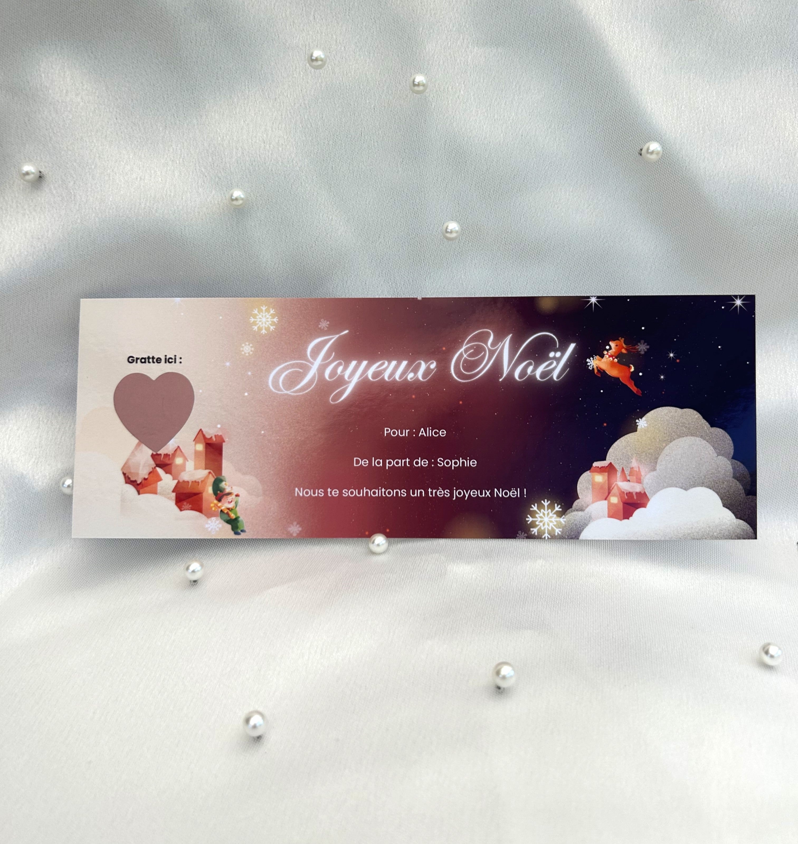 Cartes à gratter spécial Noël