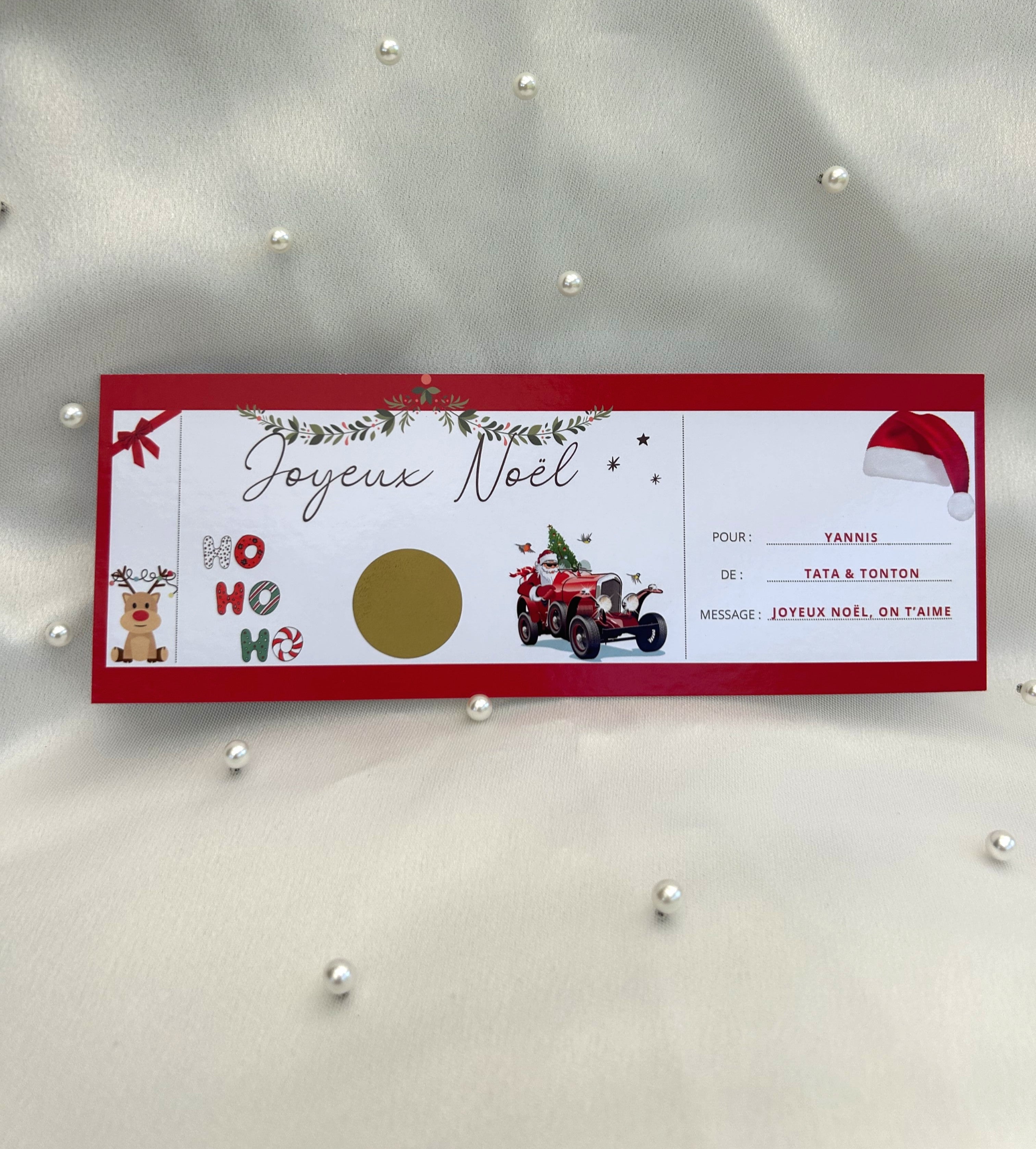 Cartes à gratter spécial Noël