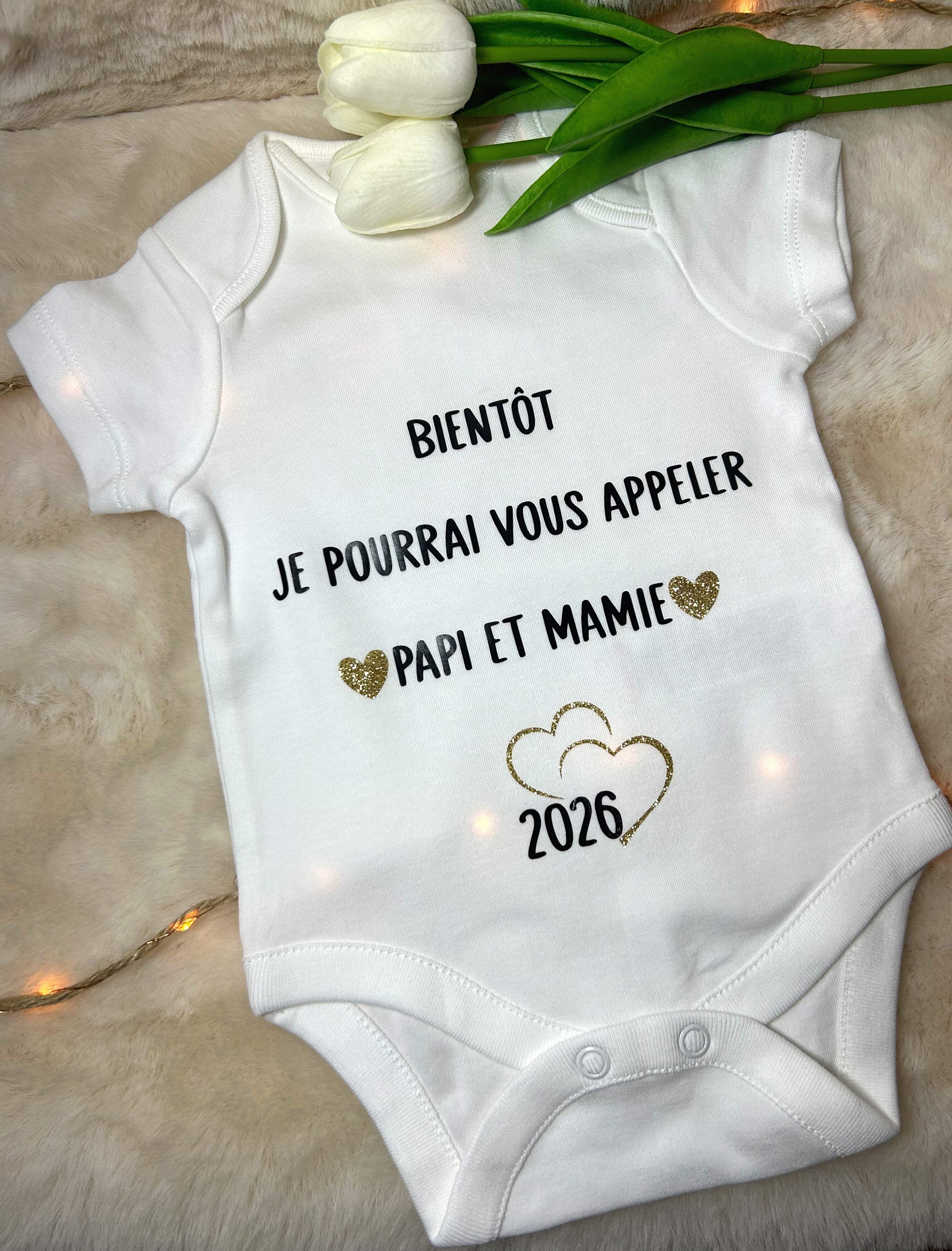Body « Bientôt je pourrai vous appeler papi et mamie - 2026 »