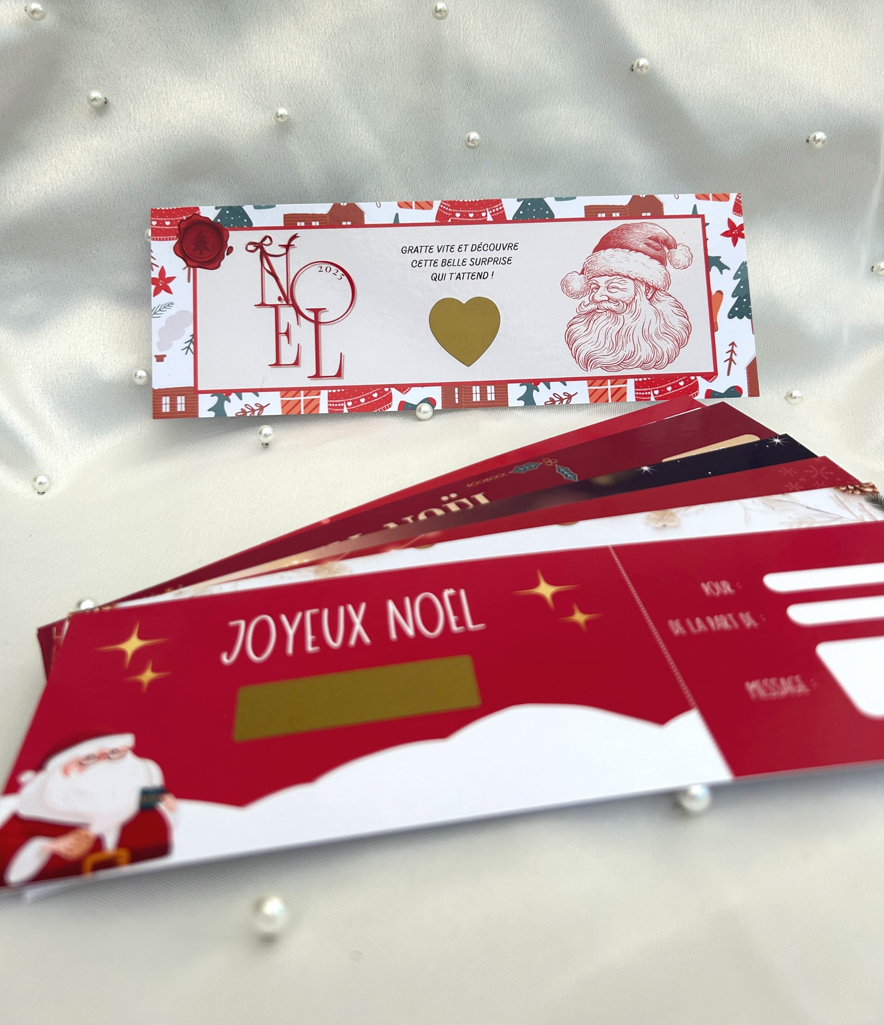 Cartes à gratter spécial Noël