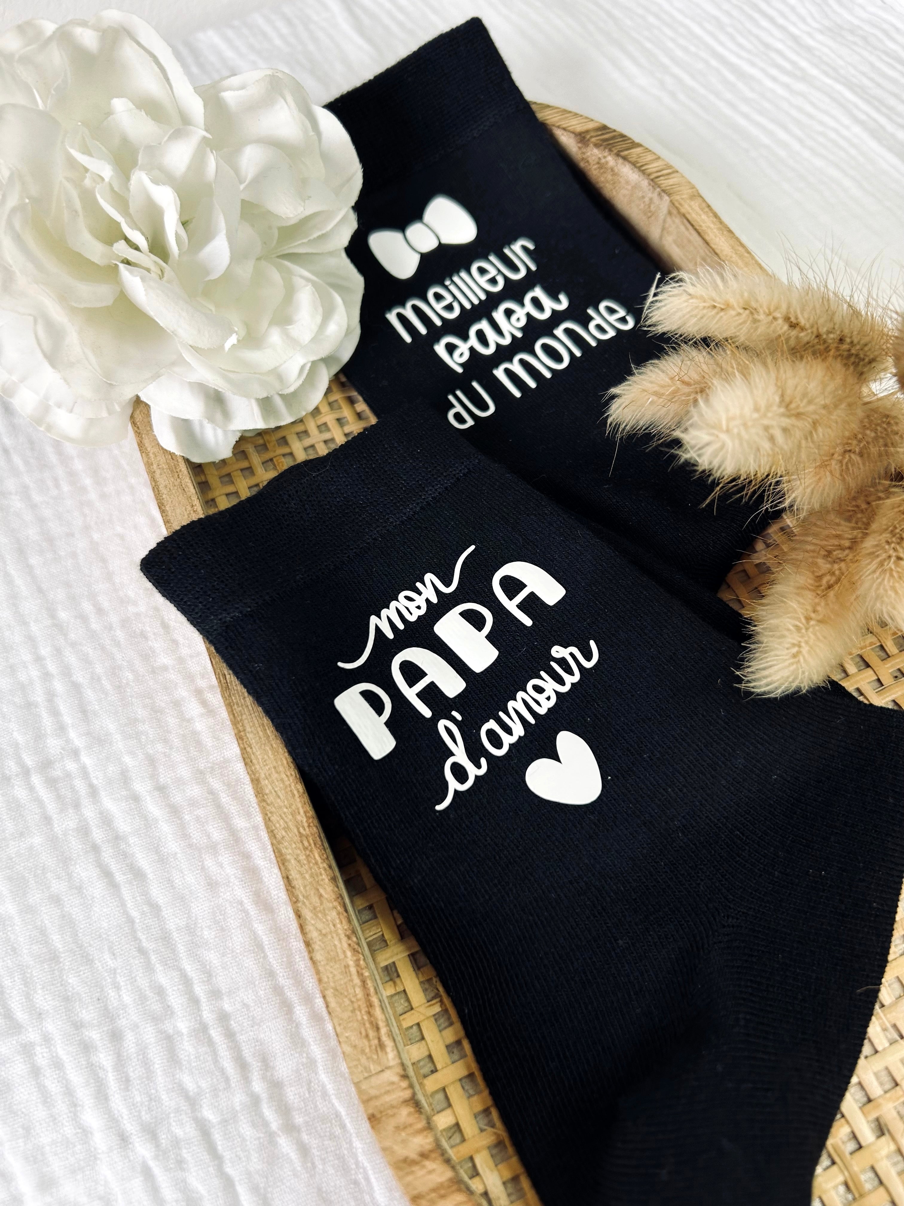 Chaussettes " SUPER PAPA " - Jusqu'au bout des orteils