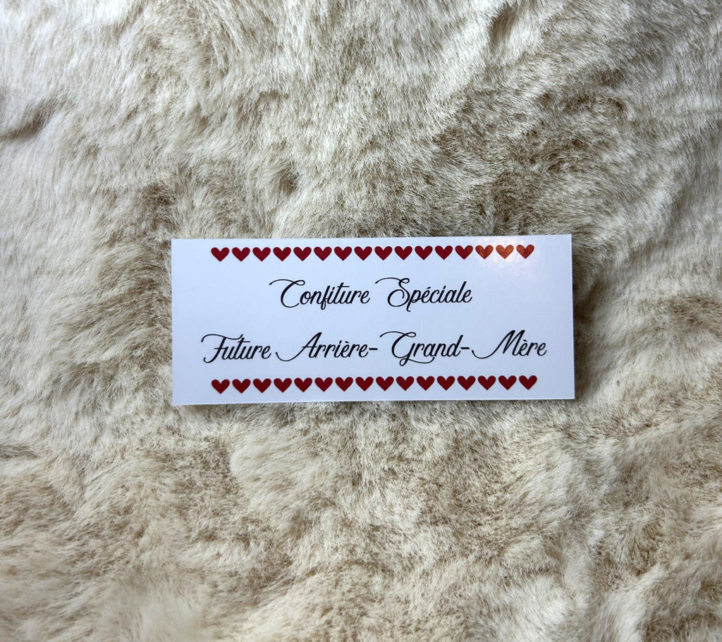 Etiquette « Confiture Spéciale » - Quand un simple pot devient le messager d'une grande nouvelle