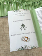 Livret de cérémonie « Feuillage d'amour » - Un écrin de verdure pour raconter votre plus belle histoire.