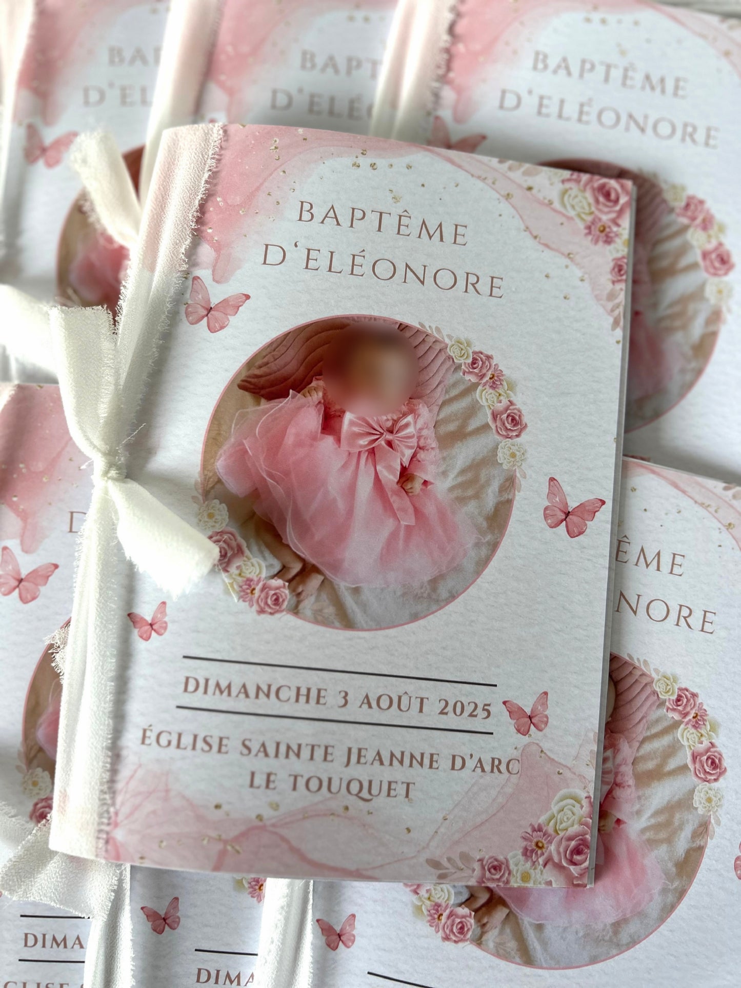 Livret de cérémonie " Papillon de tendresse " - Une cérémonie qui s'ouvre comme une battement d'ailes.