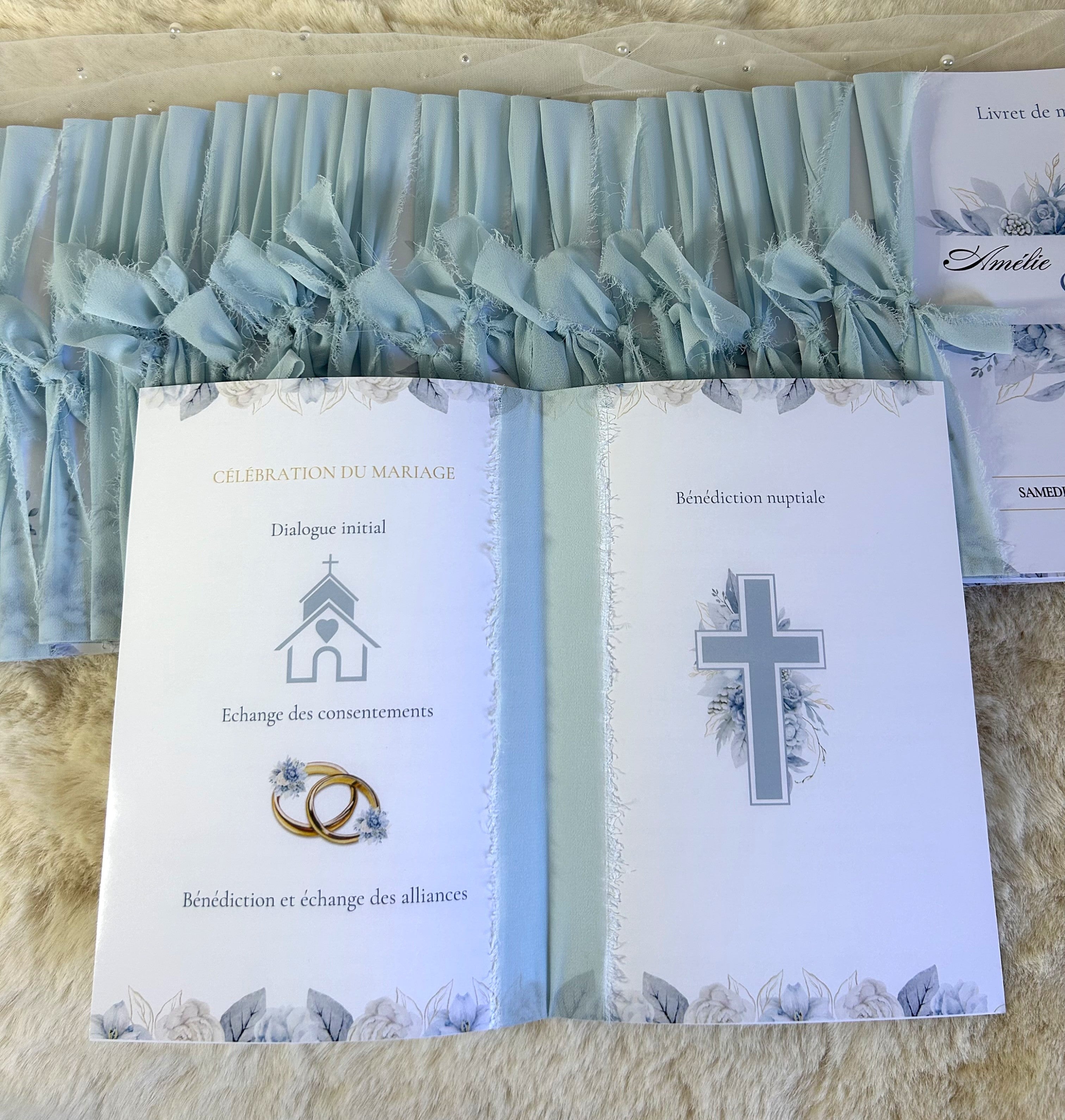 Livret de cérémonie « Douce Harmonie » - Le détail raffiné qui accompagne votre cérémonie avec élégance et poésie