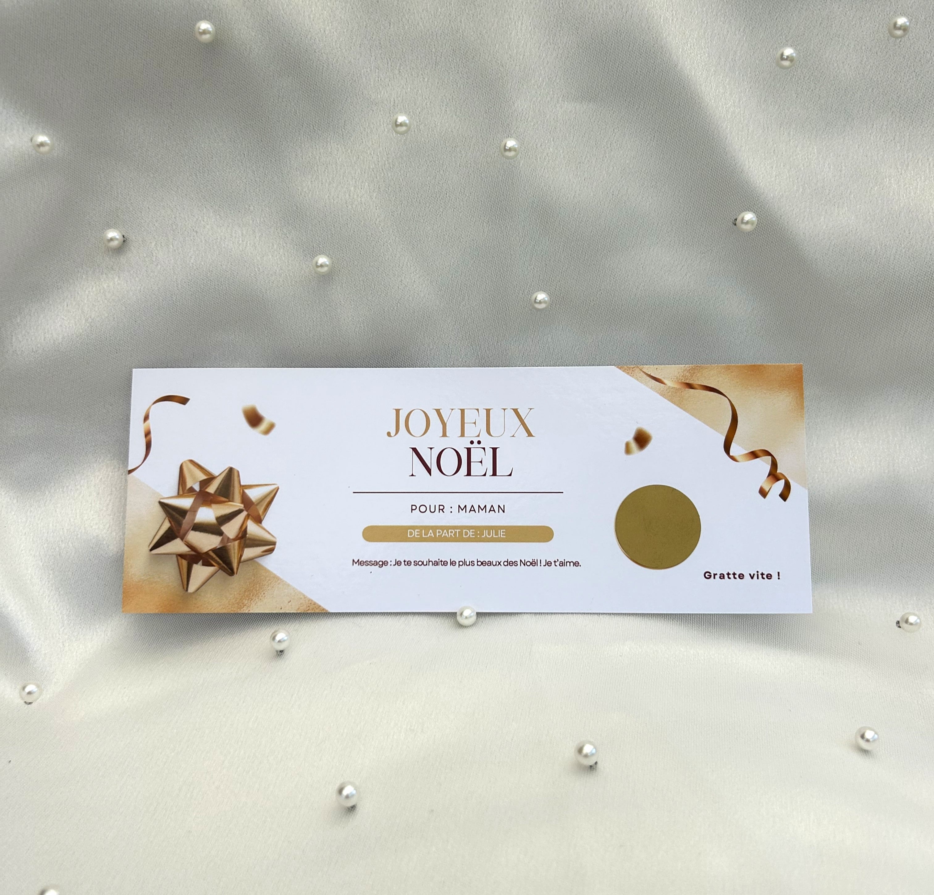 Cartes à gratter spécial Noël