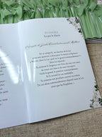 Livret de cérémonie « Feuillage d'amour » - Un écrin de verdure pour raconter votre plus belle histoire.