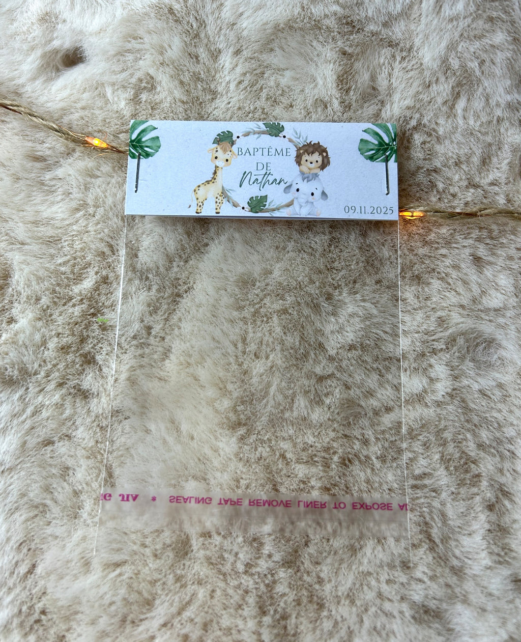 Sac à confiseries « Aventure au cœur de la jungle » - Une touche sauvage et pleine de tendresse