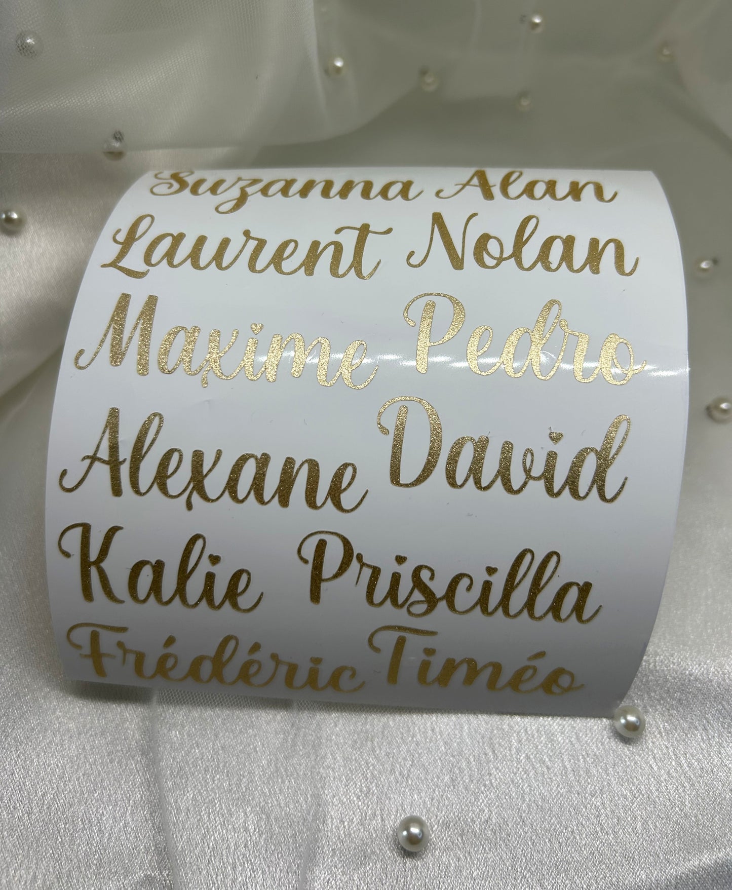 Stickers " Prénom Pailleté " - Des lettres qui brillent et qui durent.