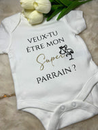 Body « Super parrain/marraine » - Une question simple, portée par beaucoup d’amour.
