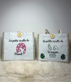 Sac de Pâques personnalisé « Les petites récoltes de… » - Le compagnon idéal pour partir à la chasse aux œufs