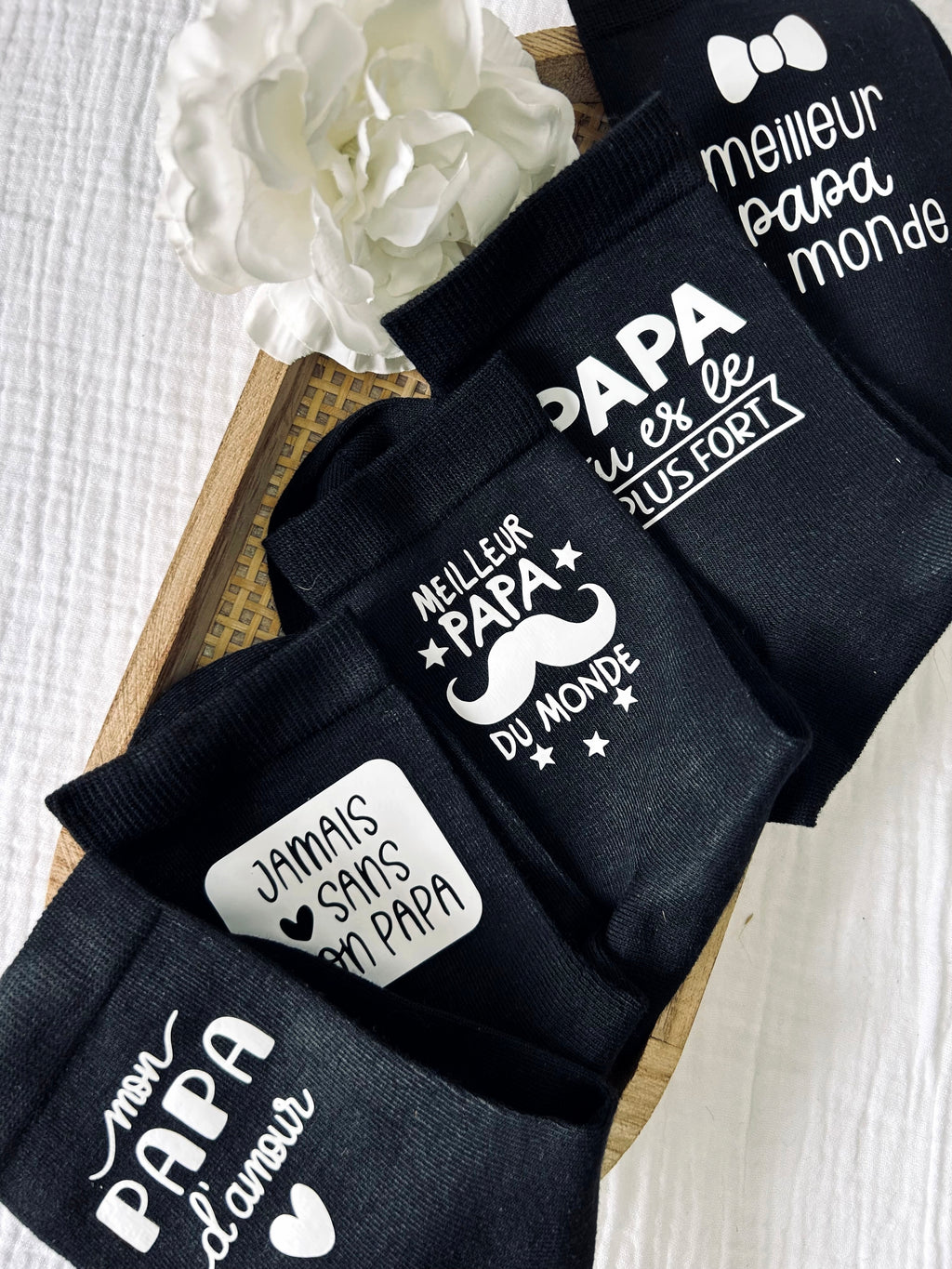 Chaussettes " SUPER PAPA " - Jusqu'au bout des orteils