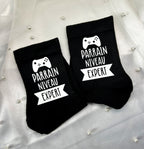 Chaussettes " Super Parrain" - Un détail à enfiler pour un rôle à vie.