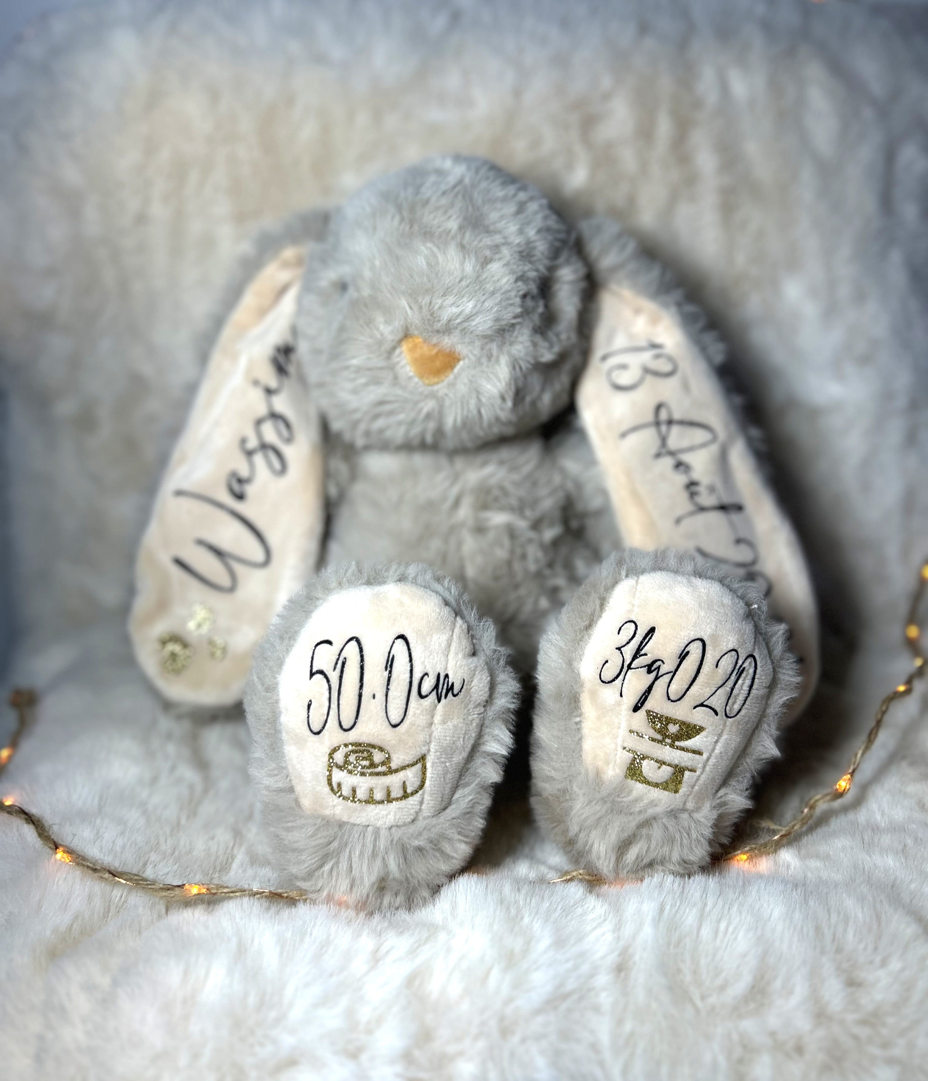 Peluche naissance « Mon premier lapin »