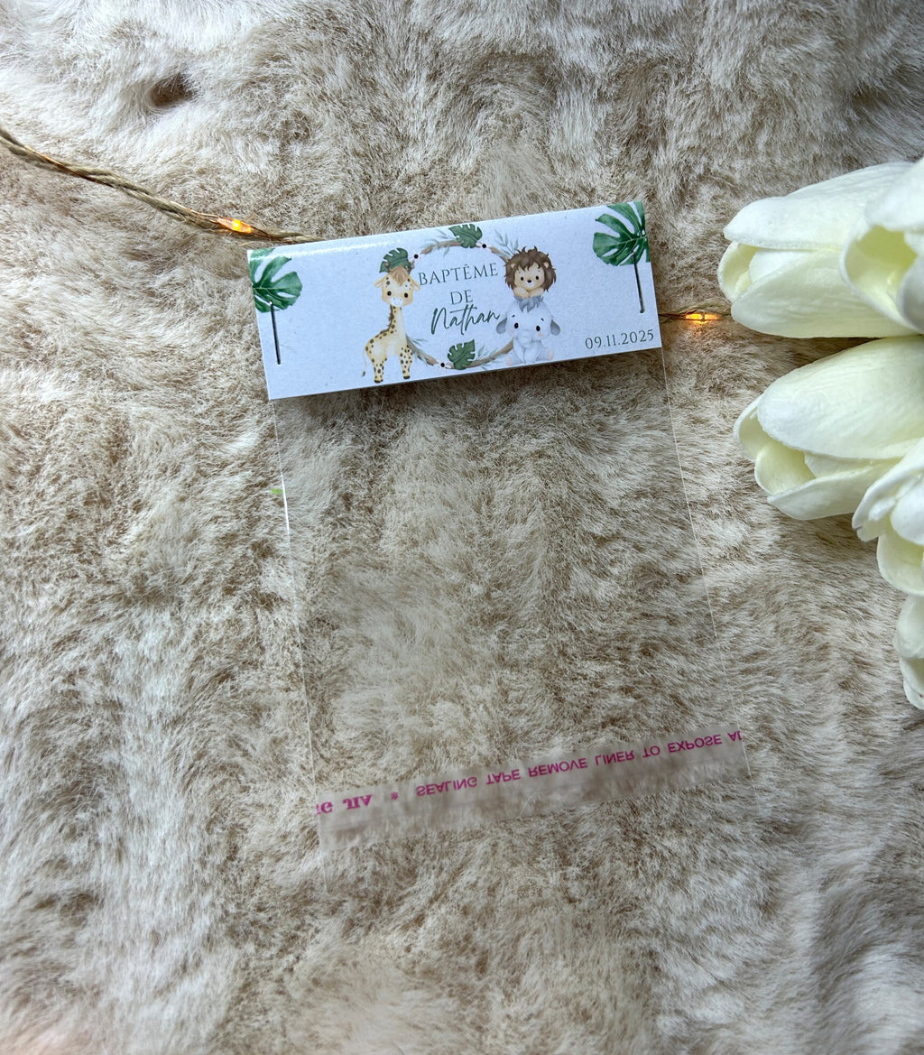 Sac à confiseries « Aventure au cœur de la jungle » - Une touche sauvage et pleine de tendresse