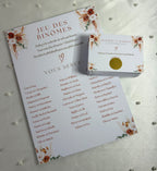 Jeu des binômes « Éclat Terracotta » - Faites voyager vos invités dans un jeu de rencontres et de sourires.