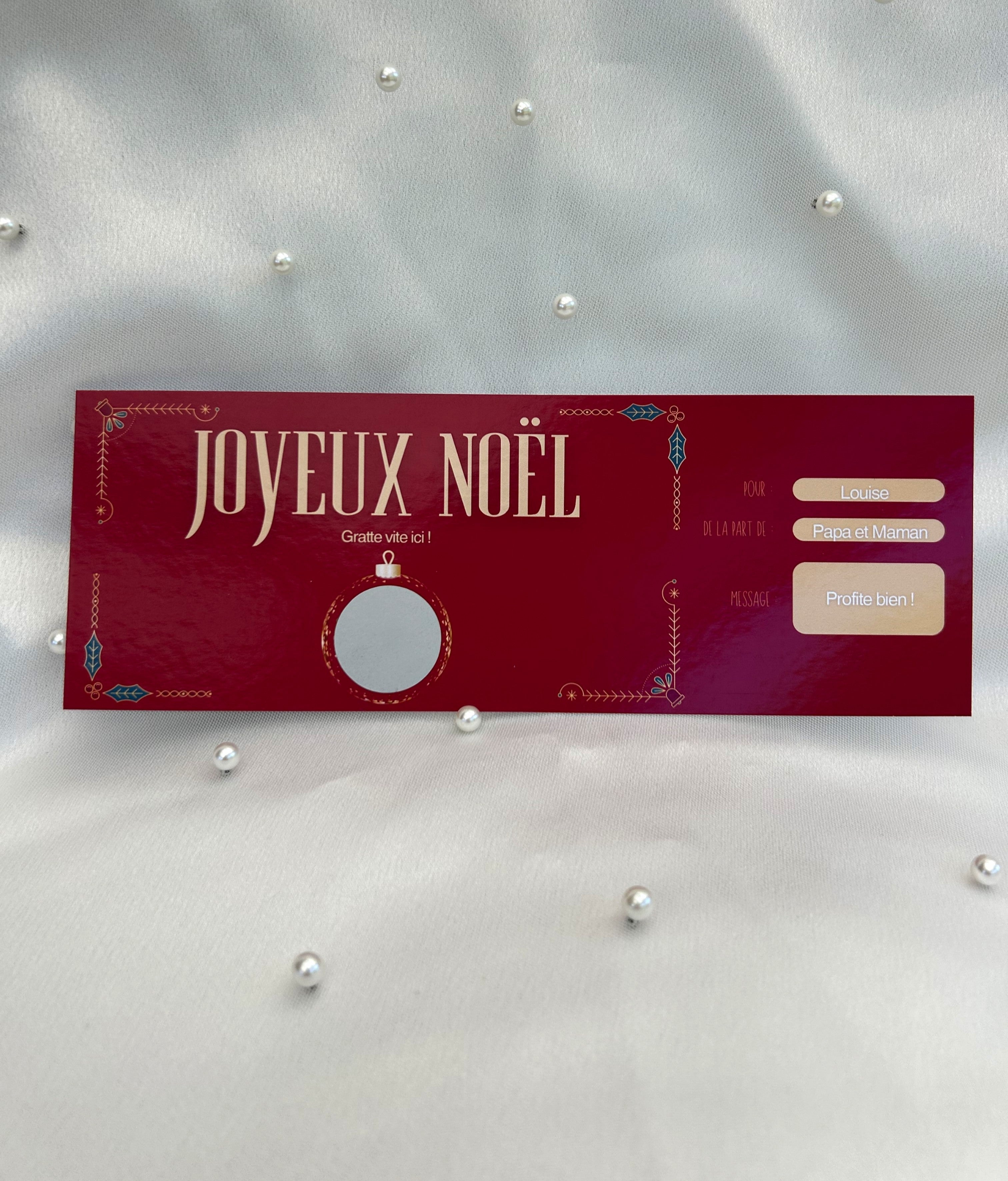 Cartes à gratter spécial Noël