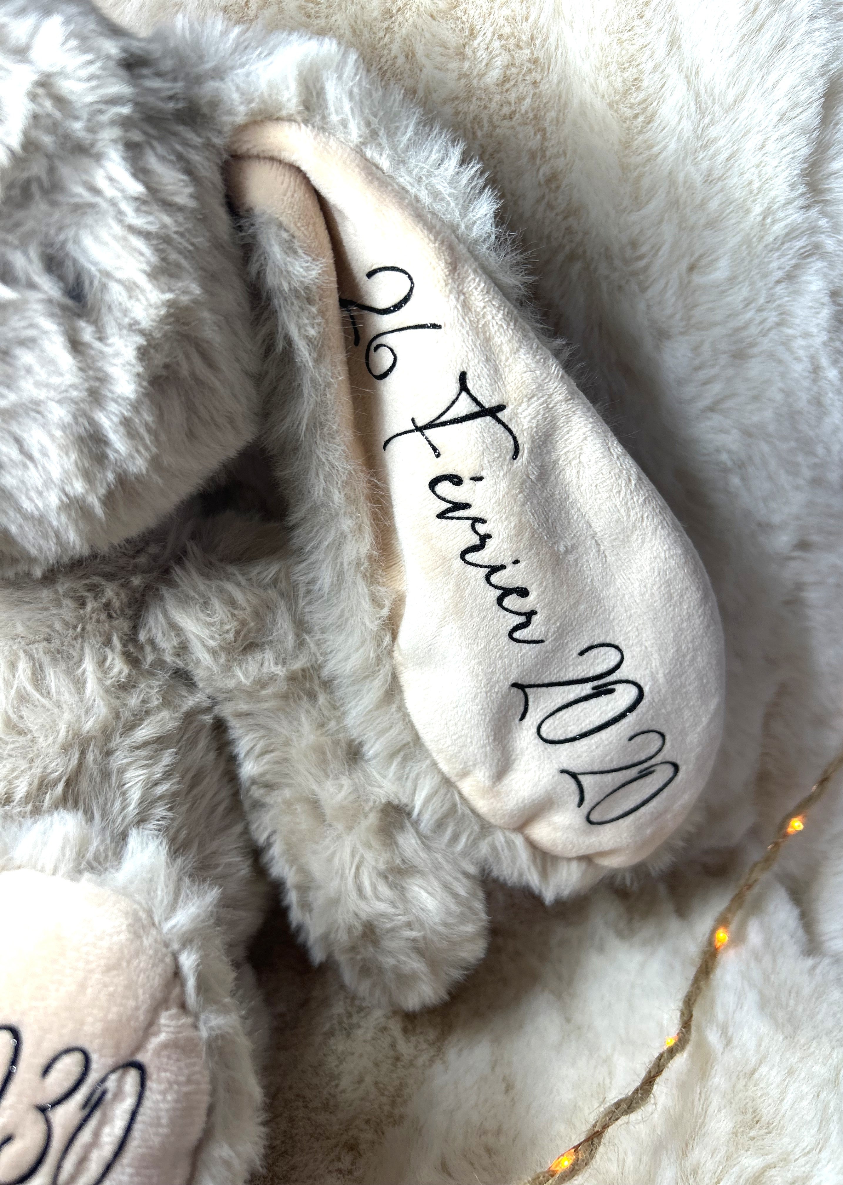 Peluche naissance « Mon premier lapin »
