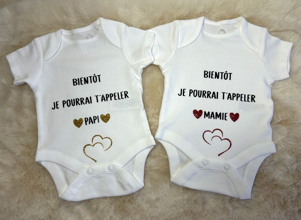Body « Bientôt je pourrai t'appeler mamie/papi »