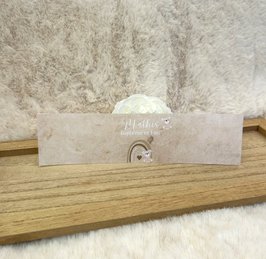 Étiquette bouteille personnalisée - Le petit détail qui transforme de simples bouteilles en une jolie décoration de fête.