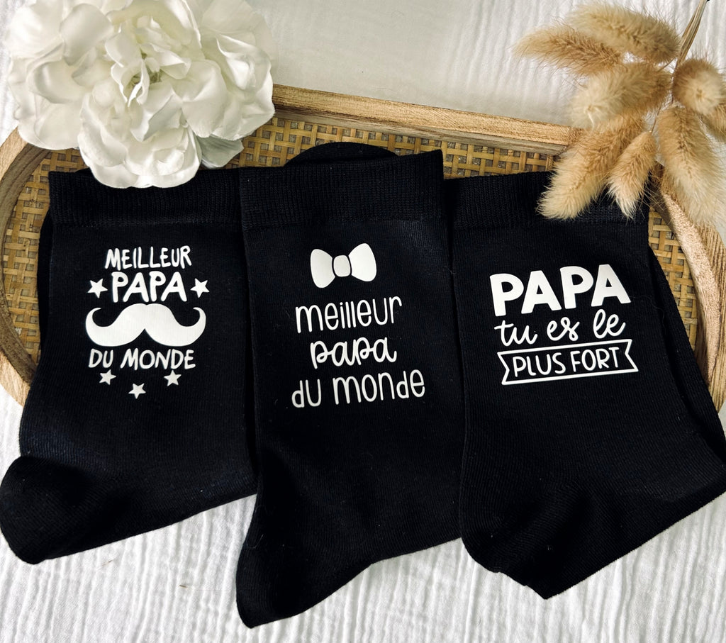 Chaussettes " SUPER PAPA " - Jusqu'au bout des orteils