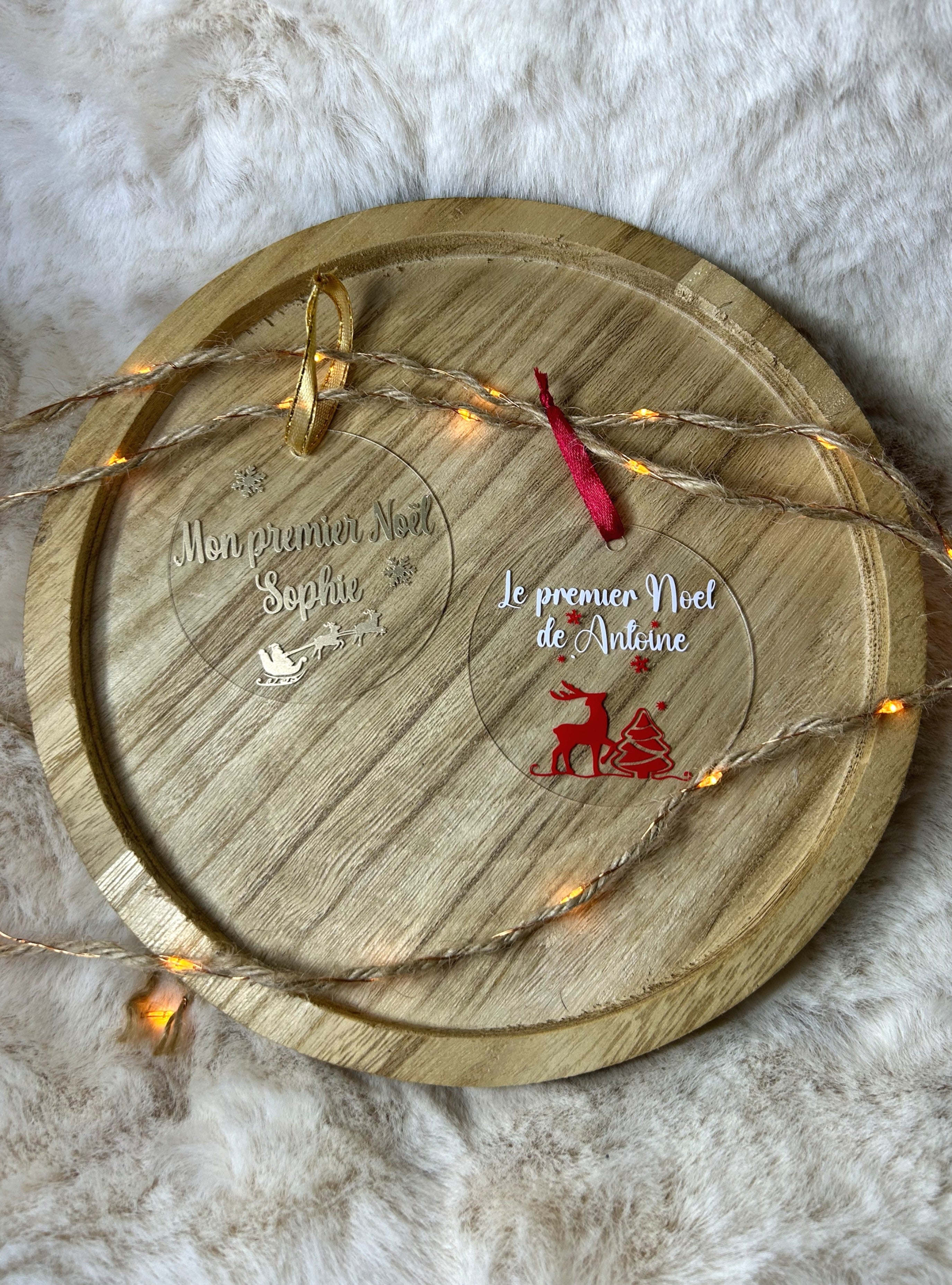 Suspensions de Noël « Mon premier Noël » - Une douce décoration pour célébrer la toute première magie de Noël de bébé